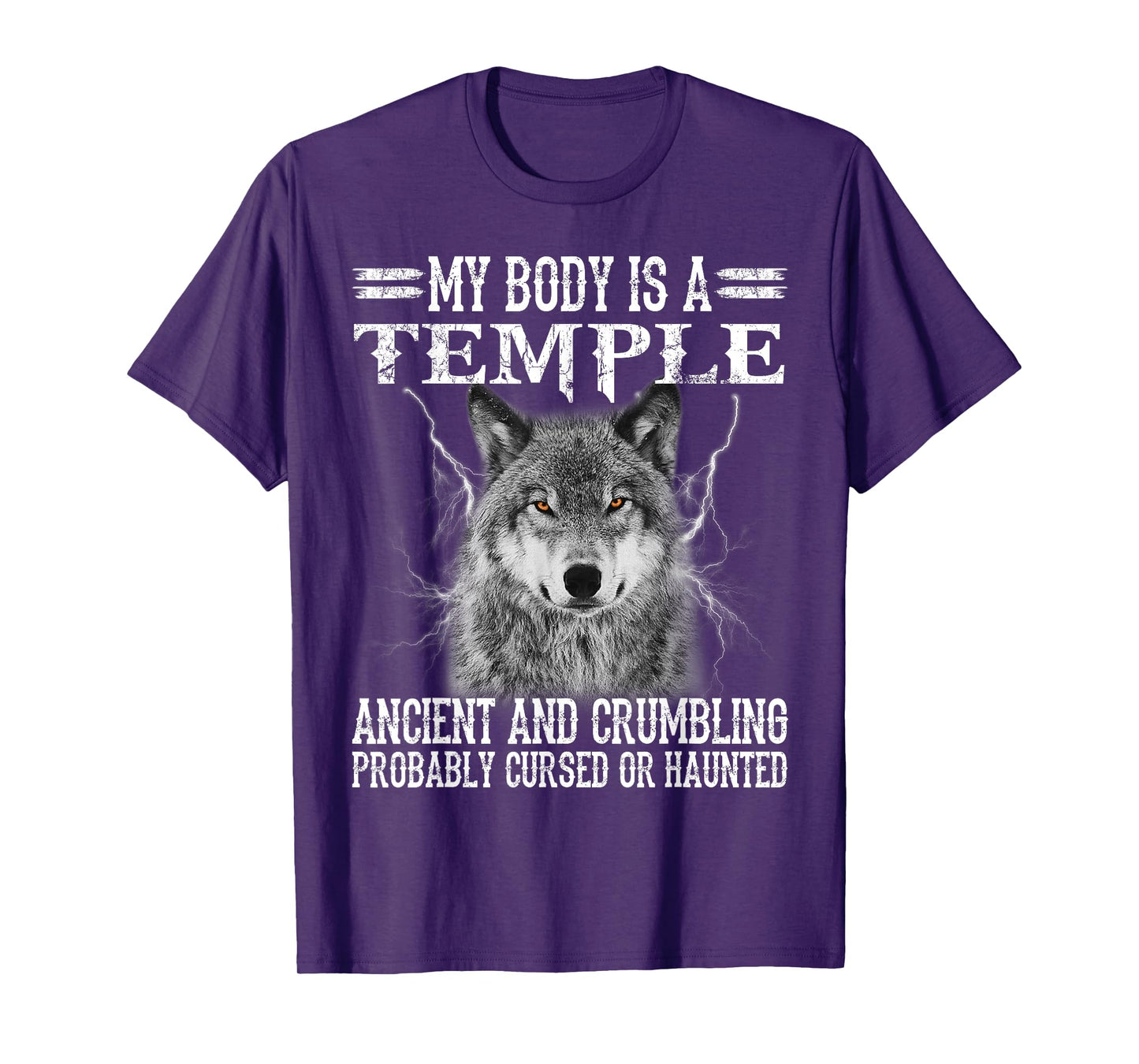 Wolf - My Body Is A Temple Ancient And Crumbling T-Shirt