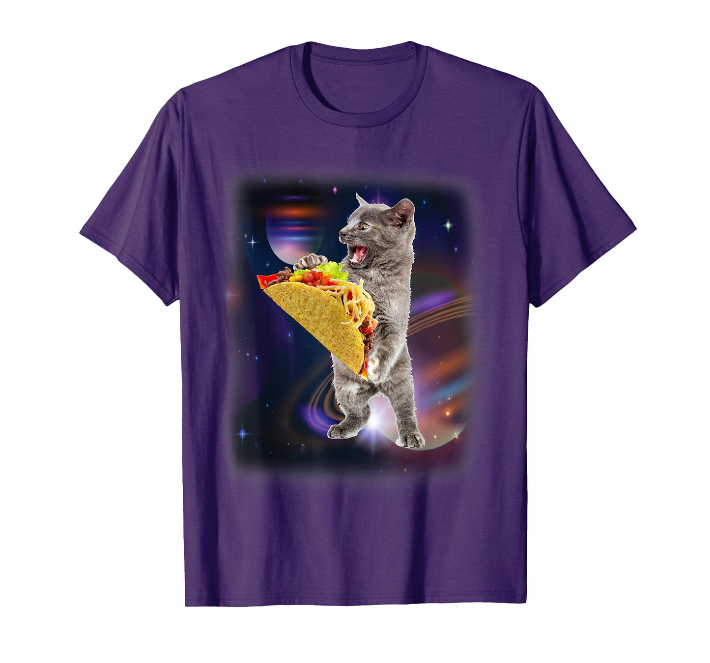 Cat Taco In Space Funny T-shirt For Cat And Taco Lovers T-Shirt for Men Women Kids