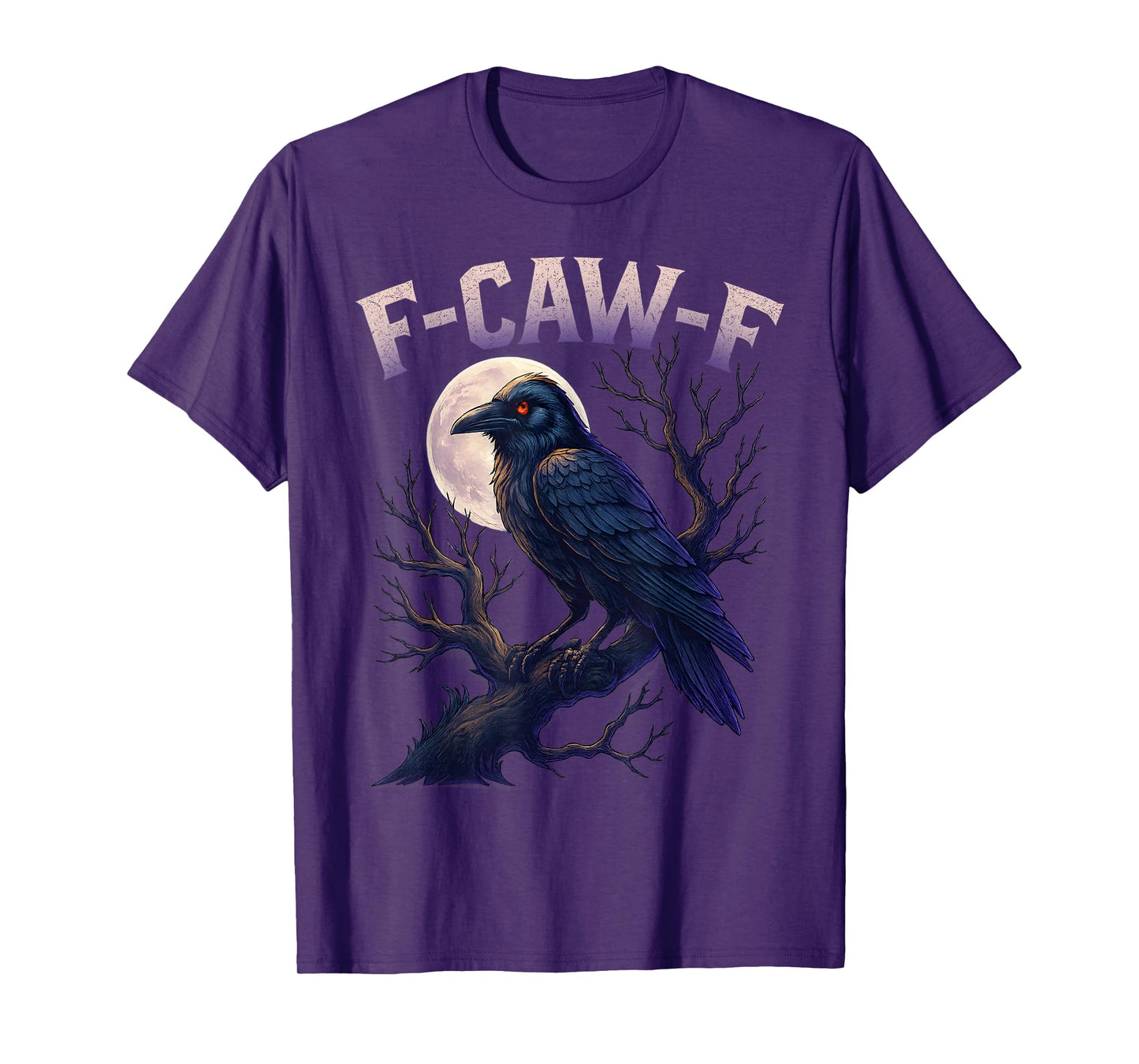 F-Caw-F Black Crow Black Bird Funny Crow F-Caw-F T-Shirt