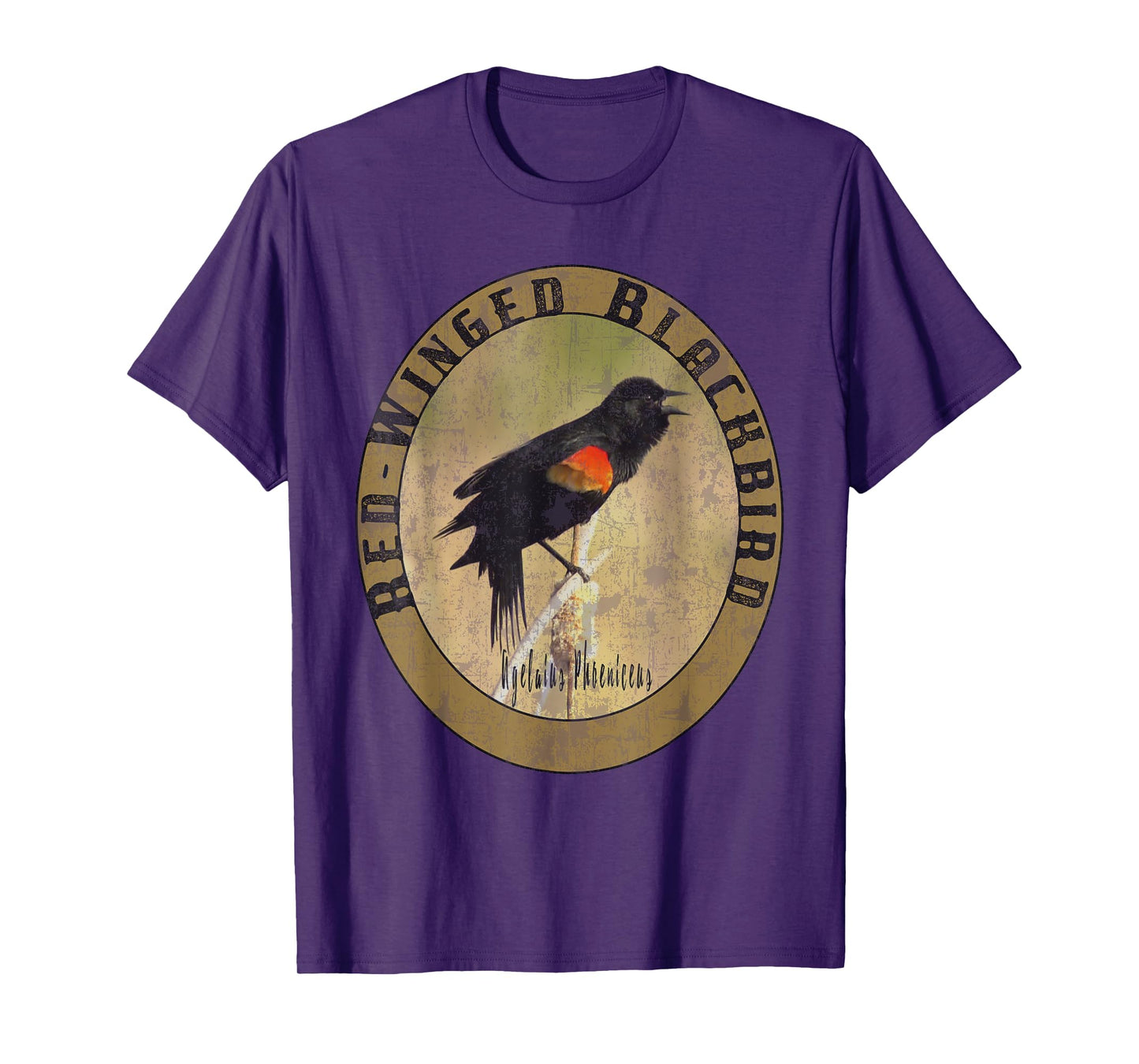 Birdwatcher Birder Nature Lover Gift Red Winged Blackbird T-Shirt