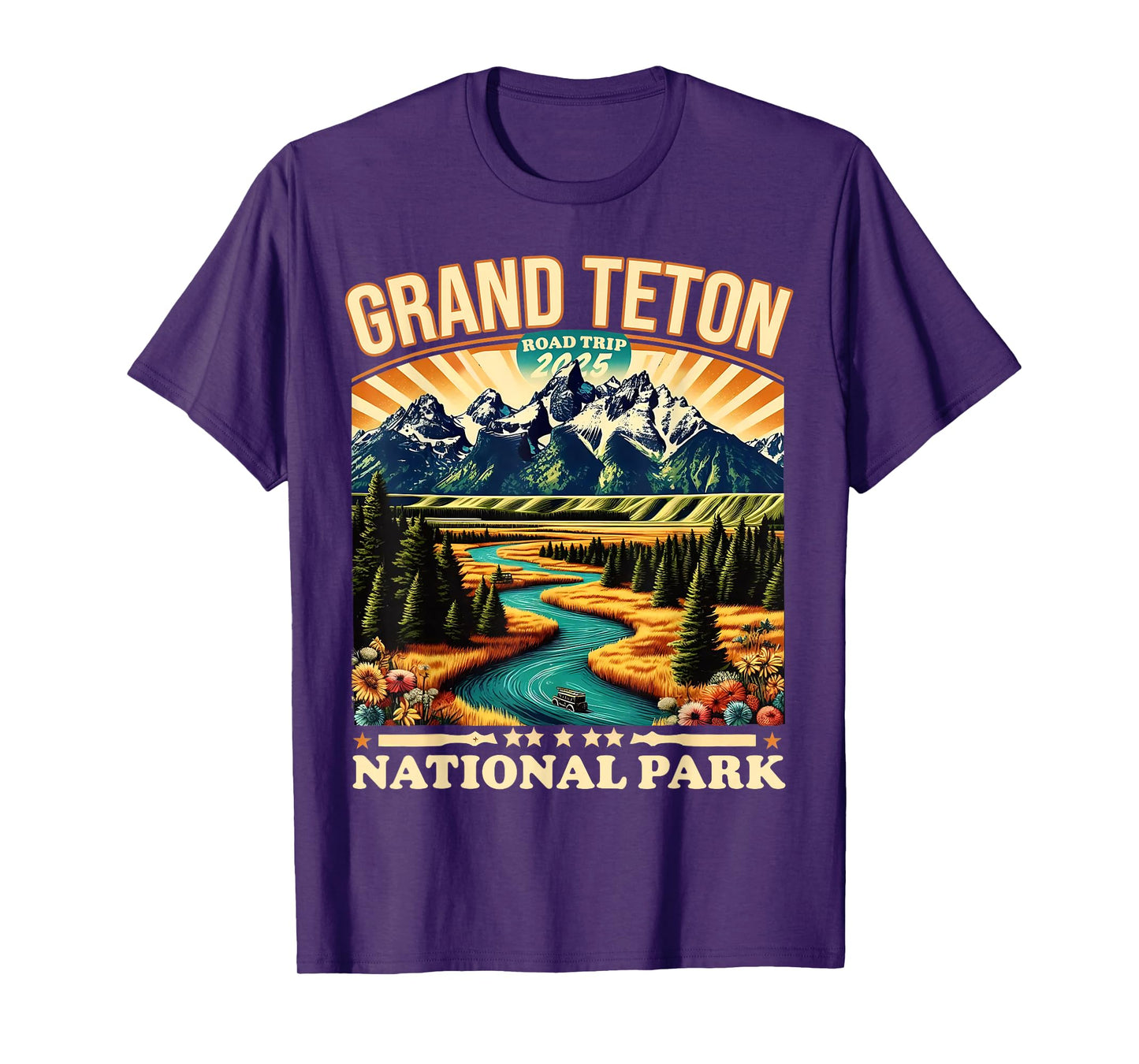 Grand Teton National Park Road Trip 2025 Travel Tee T-Shirt