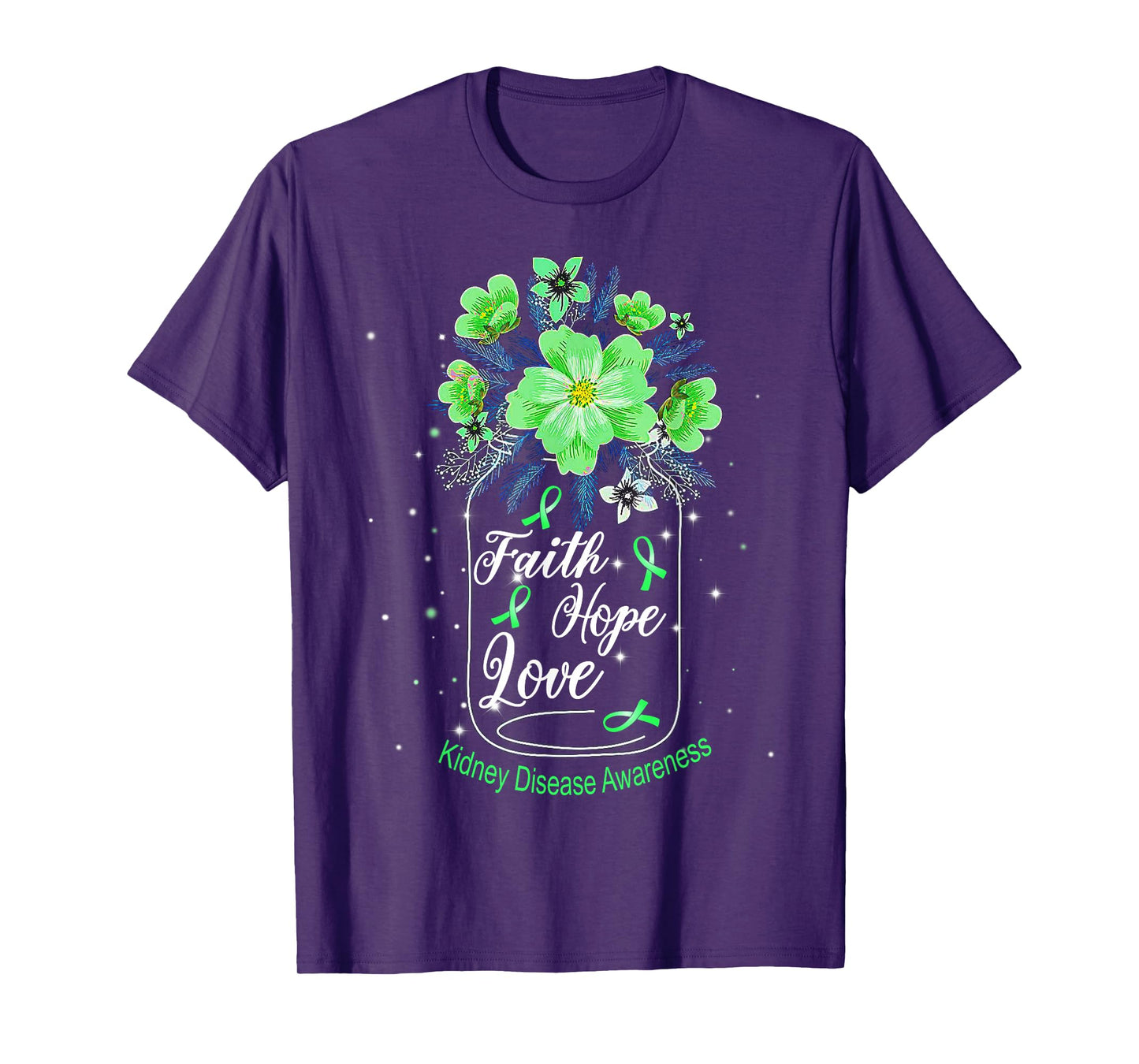 Faith Hope Love Kidney Disease Awareness T-shirt T-Shirt