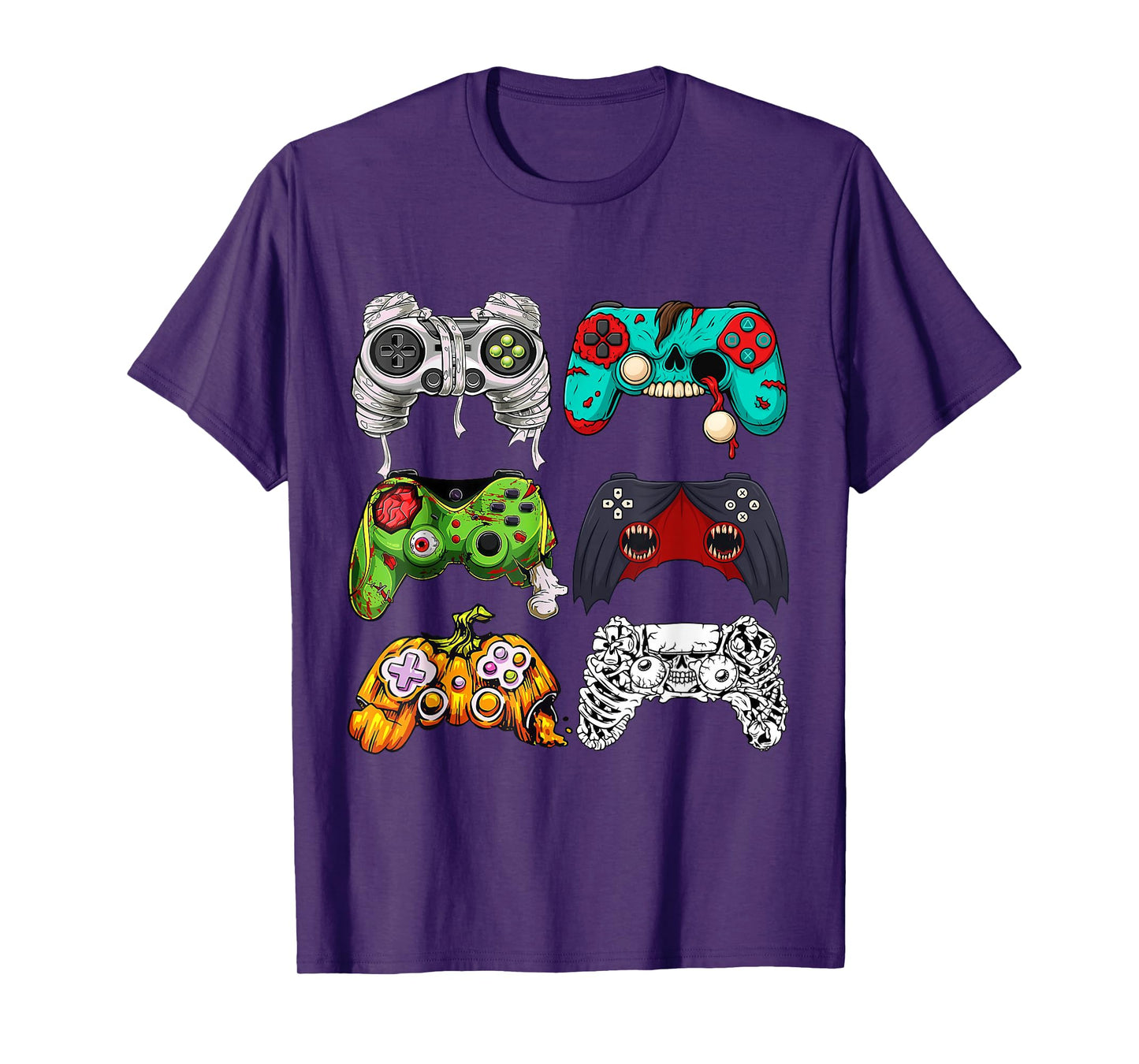 Halloween Skeleton Zombie Gaming Controllers Mummy T-Shirt