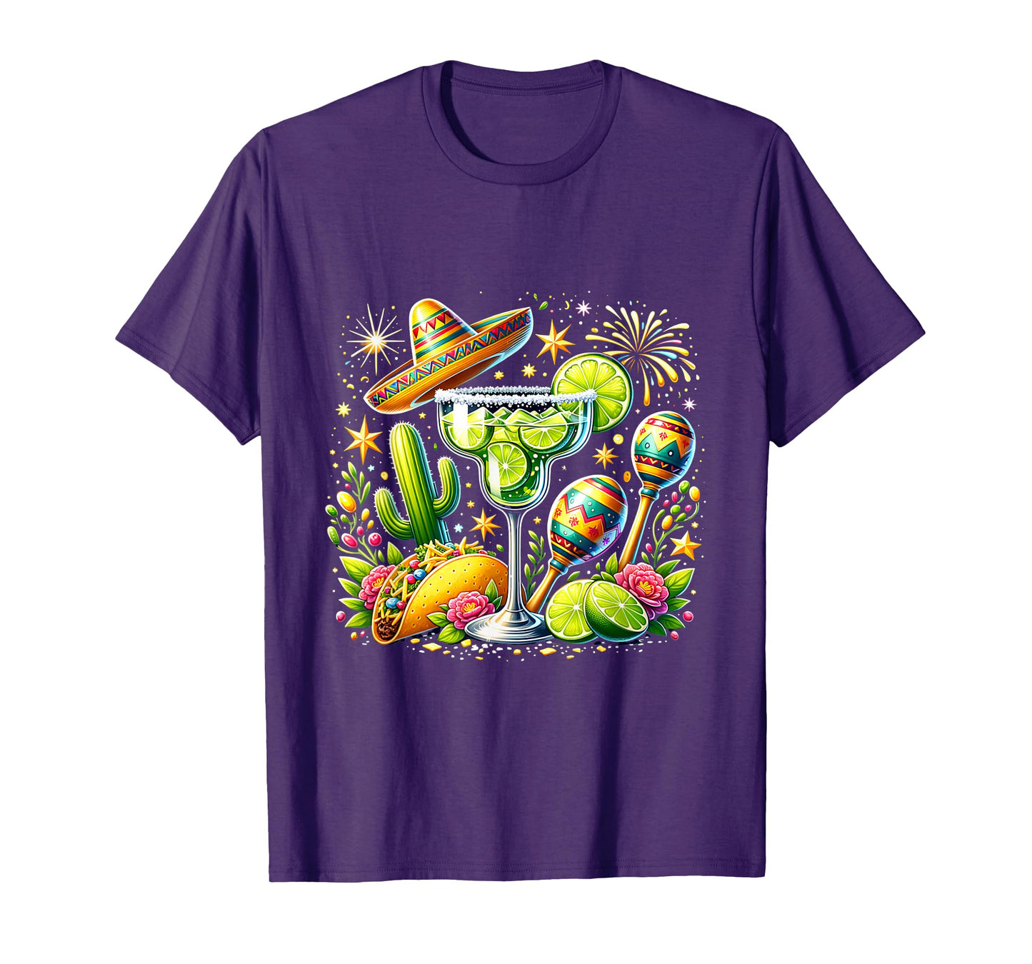 Taco Party Fiesta Sombrero Margarita Fun T-Shirt
