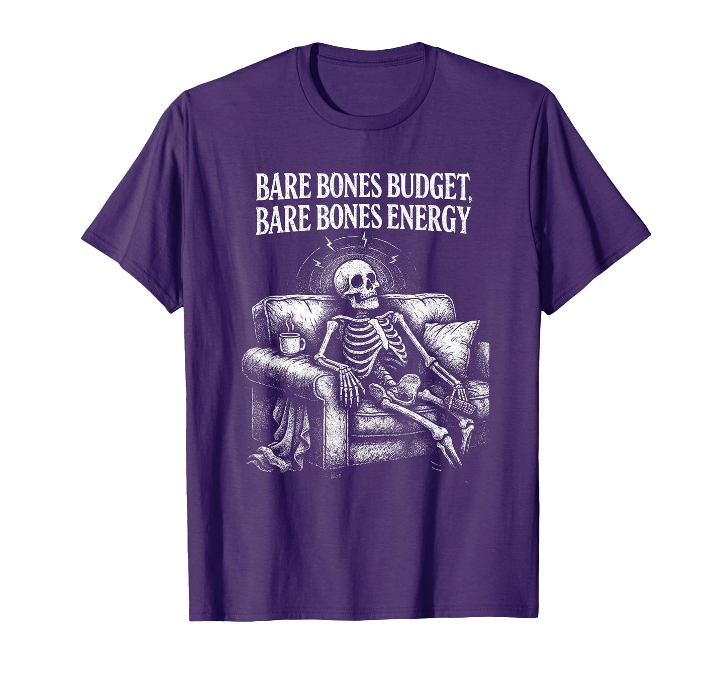 Bare Bones Budget Bare Bones Energy Sarcastic Pun Humor T-Shirt