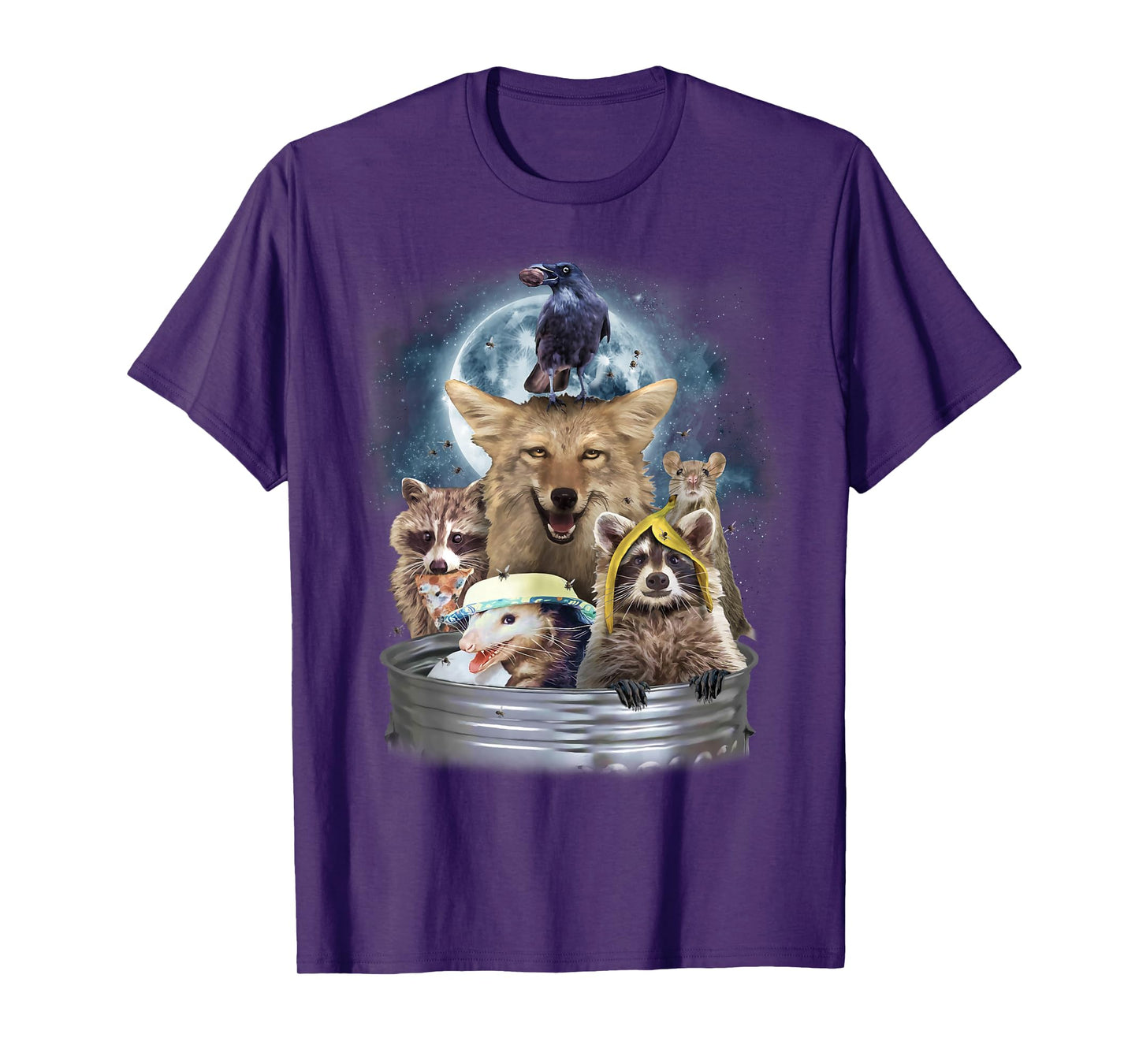 Trash Animals Howling at the Moon Shirt - Funny Team Trash T-Shirt