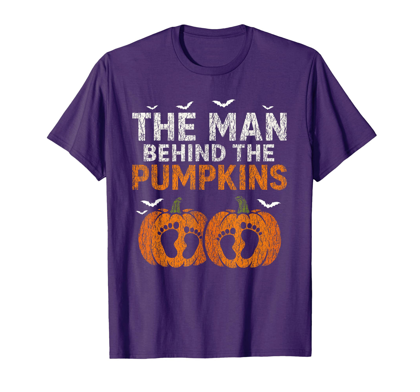 Pregnancy Announcement Dad Pumpkin Halloween Costume Funny T-Shirt