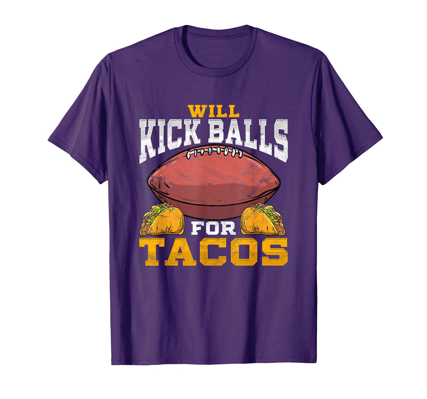 Funny Football Kicker Punter Player Distressed T-Shirt