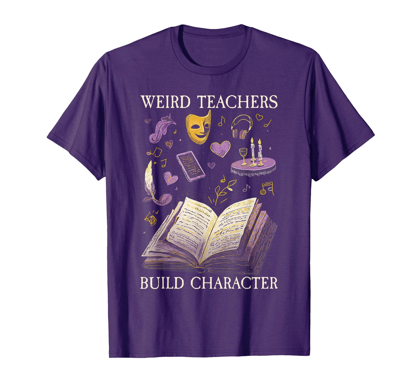 Weird Teachers Build Character Shirt - Teacher Halloween T-Shirt