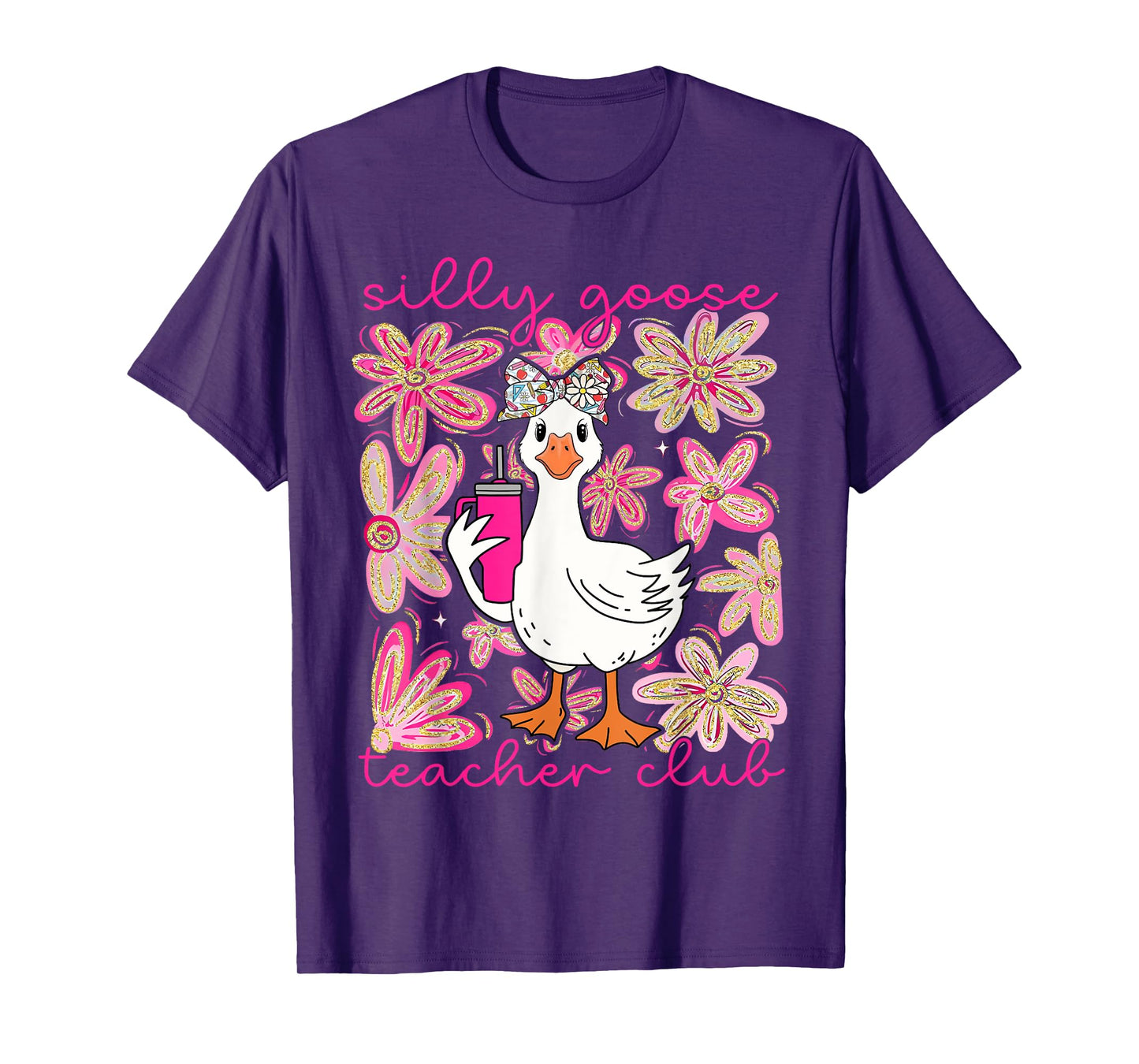 Silly Goose Teacher Club Funny Back to School First Day T-Shirt