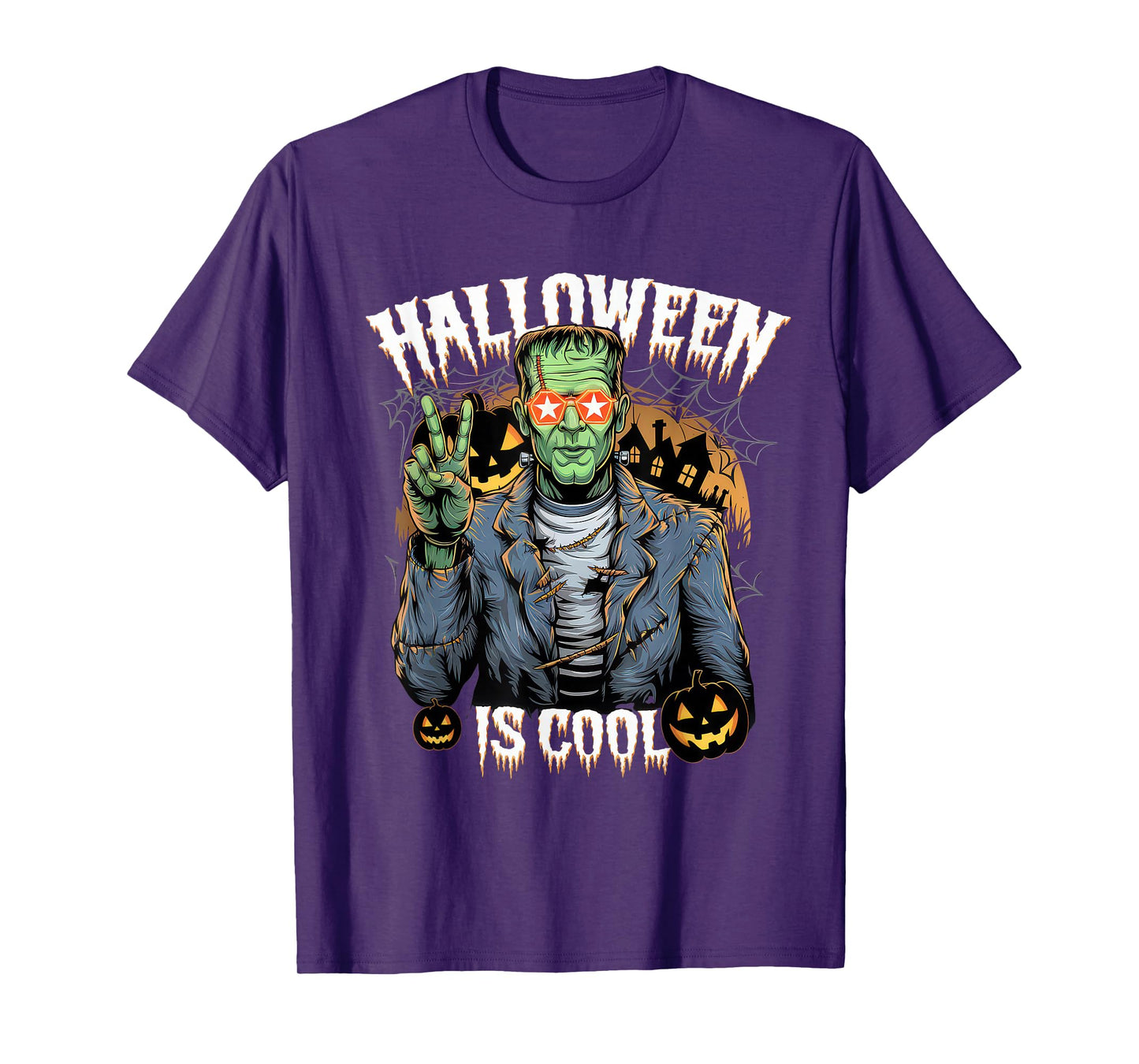 Halloween is Cool Tshirt Women Men Frankenstein Monster T-Shirt