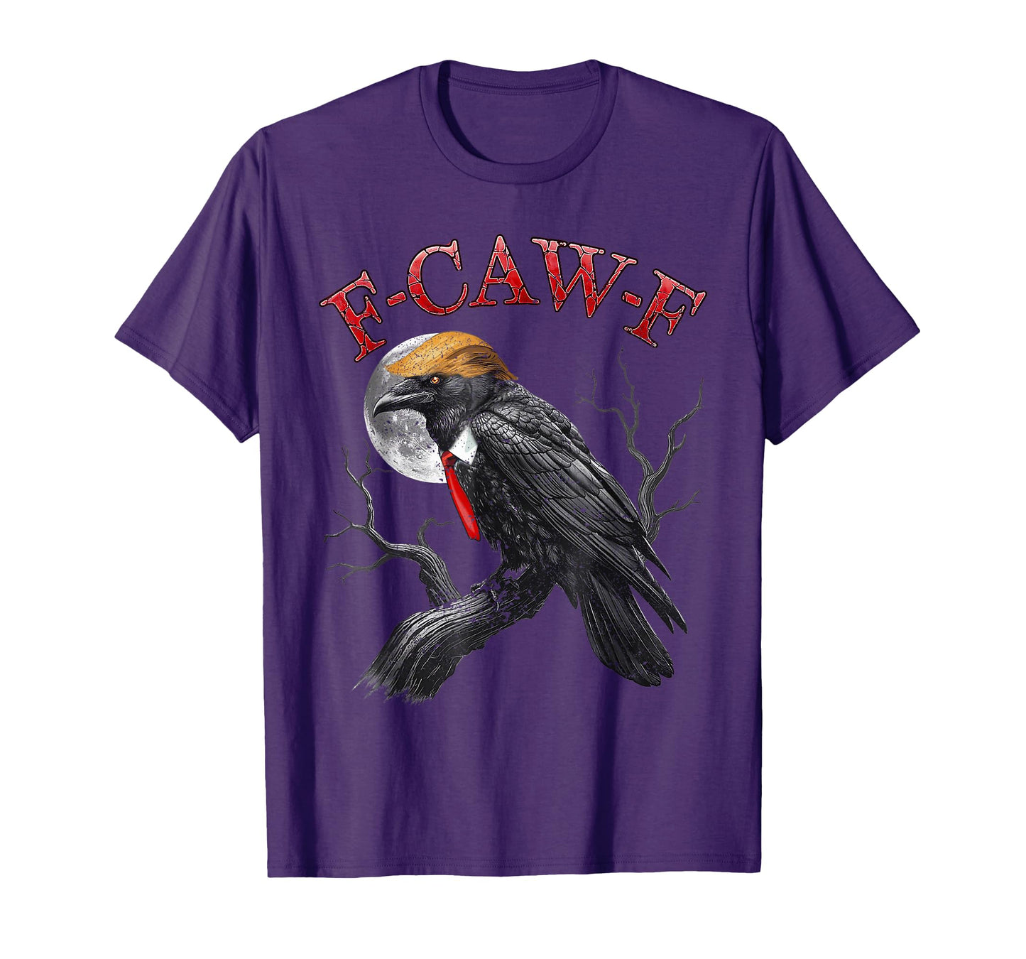 Funny F Caw F Raven FCWF Crow Gothic Last Minutes Halloween T-Shirt