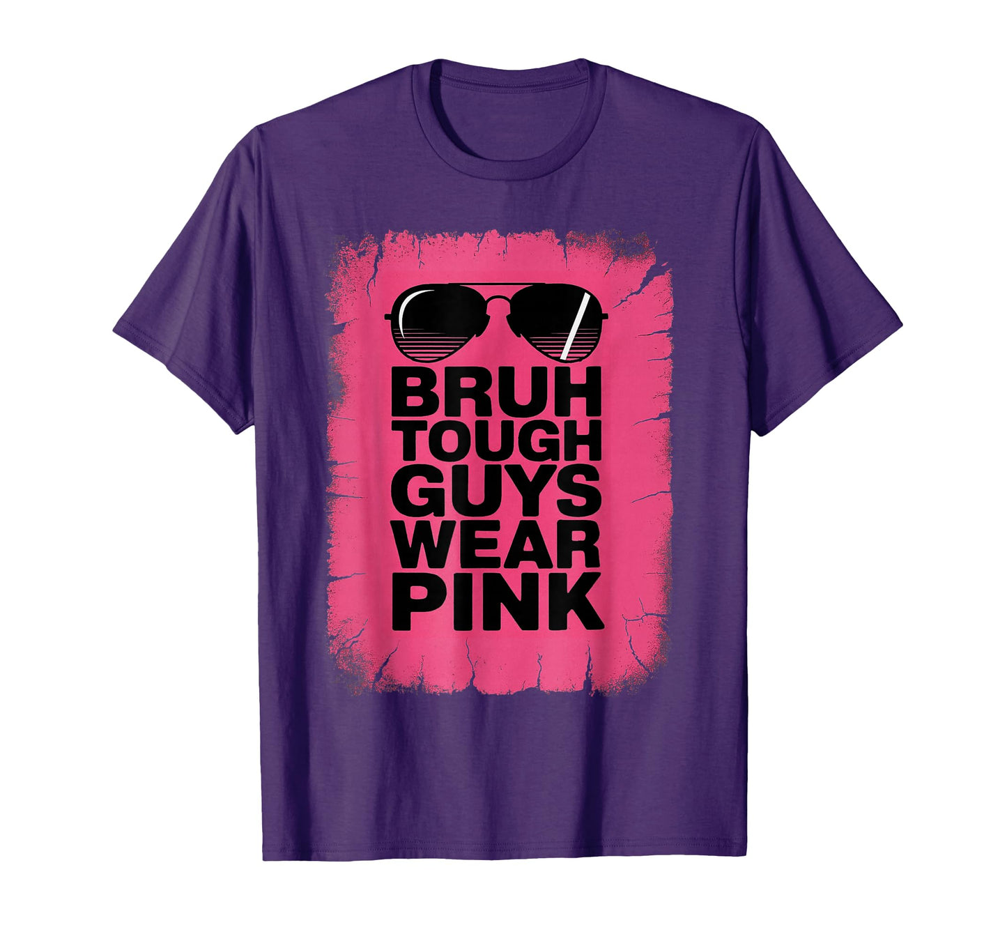 Bruh Tough Guys Wear Pink Breast Cancer Awareness for Men T-Shirt
