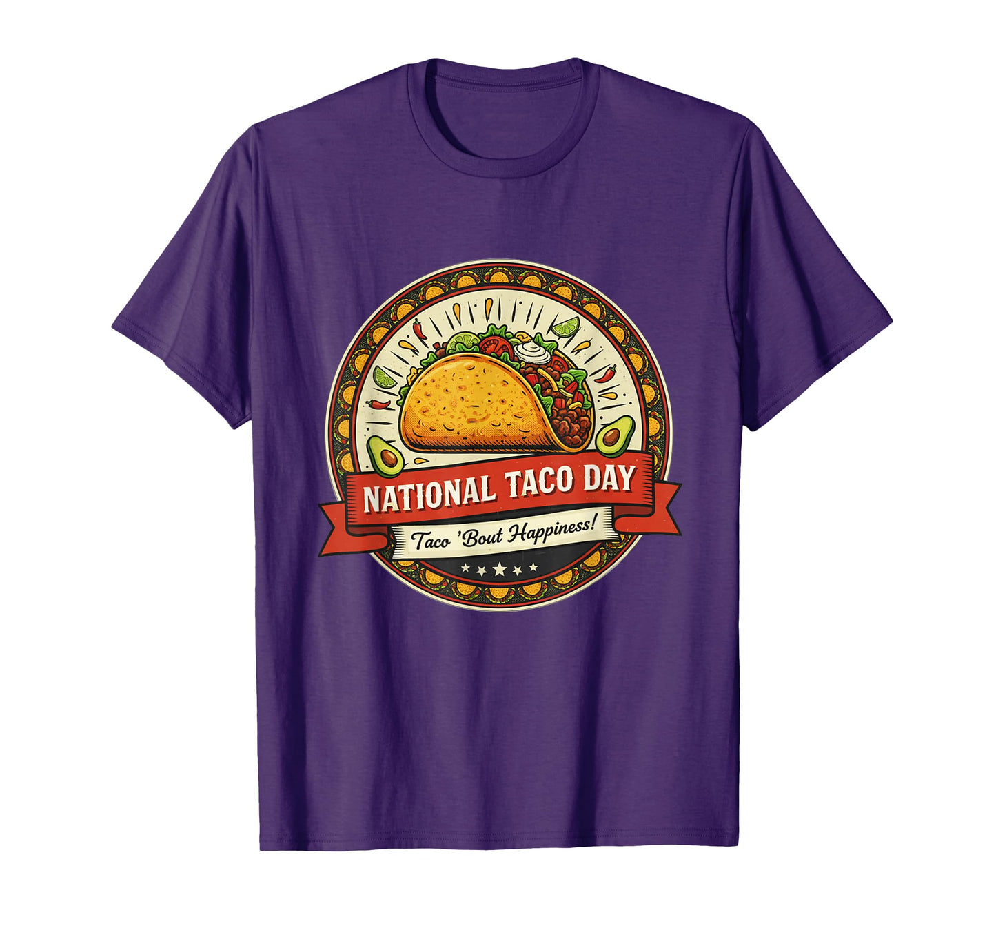Taco Day Fiesta Graphic | Tortilla Funny Mexican Food Art T-Shirt