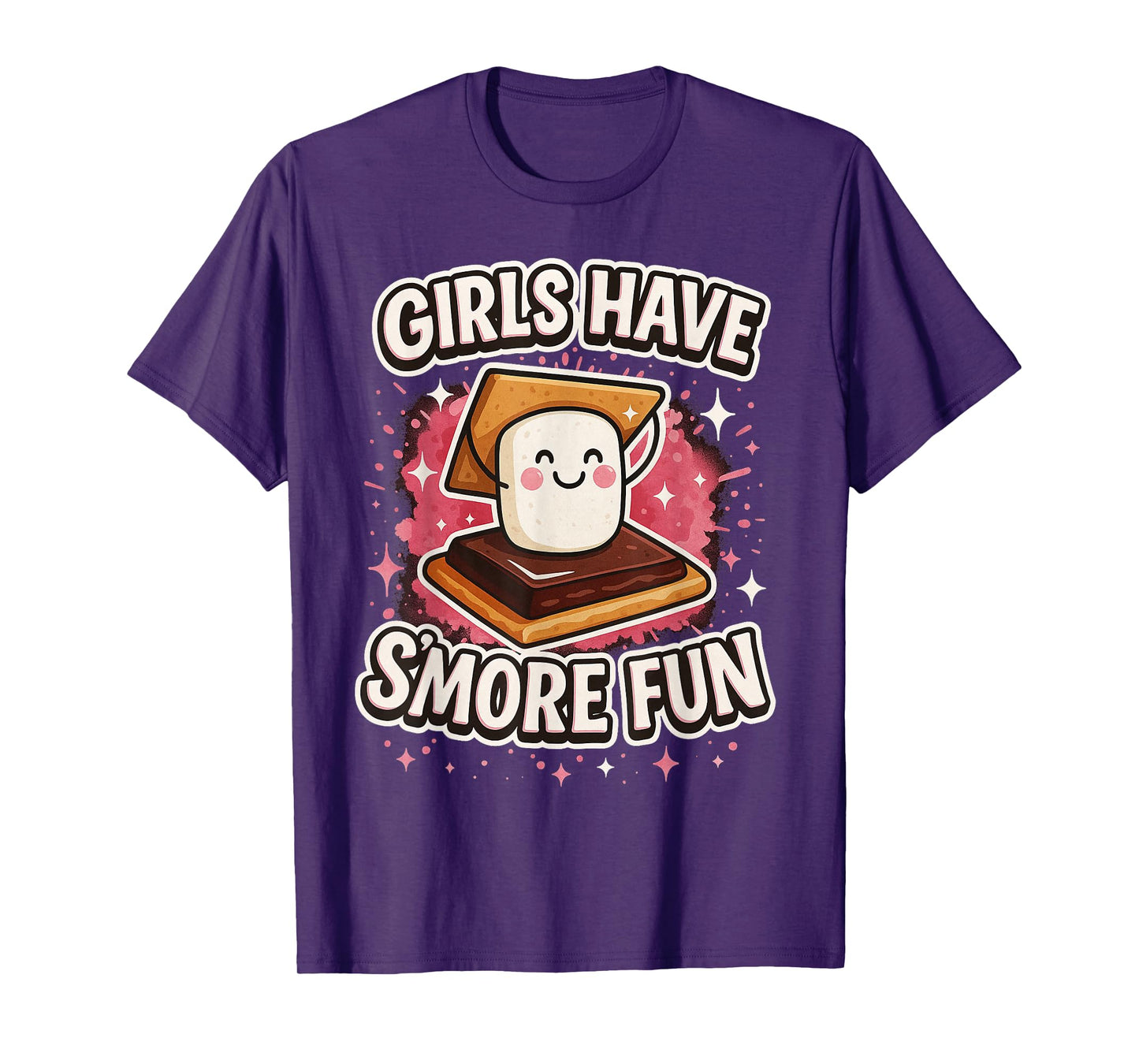 Camping Girls Have Smore Fun Family Friends Women Girls Camp T-Shirt