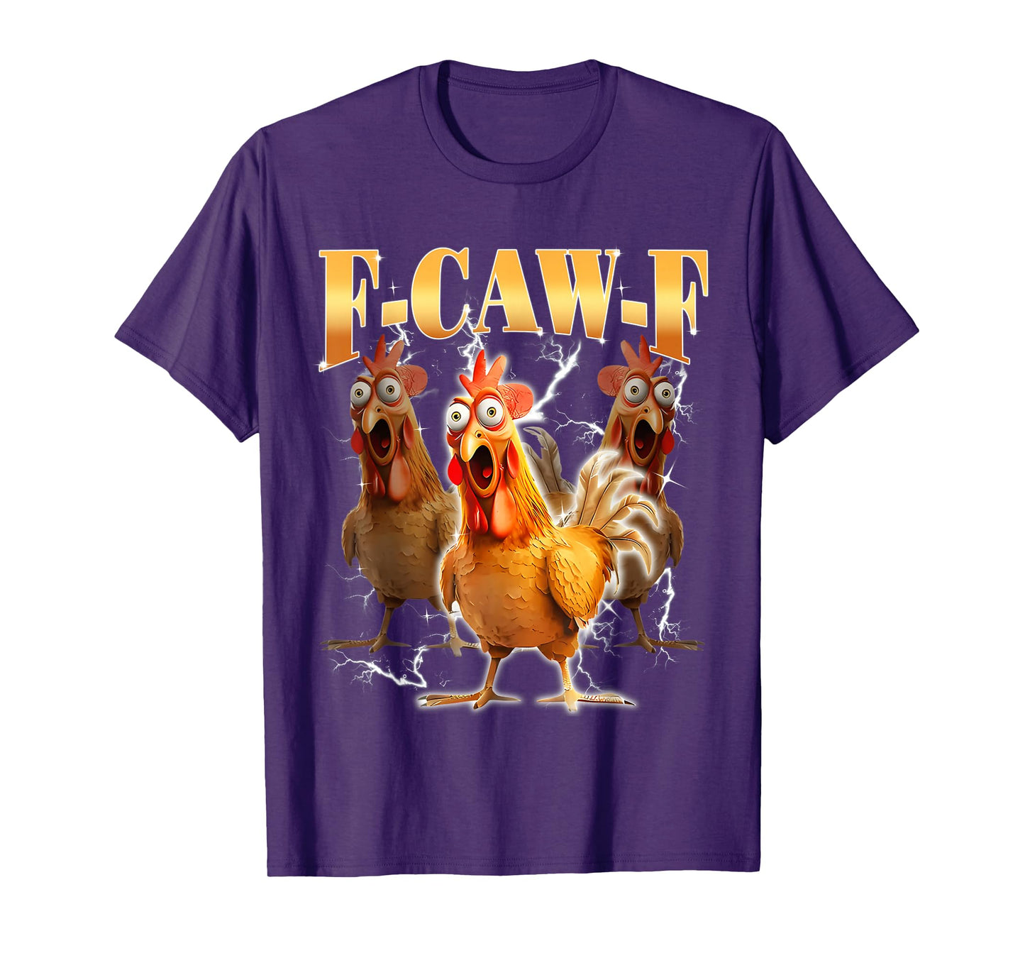 Funny F-caw-f Rooster Funny Chicken Fcawf Bootleg T-Shirt