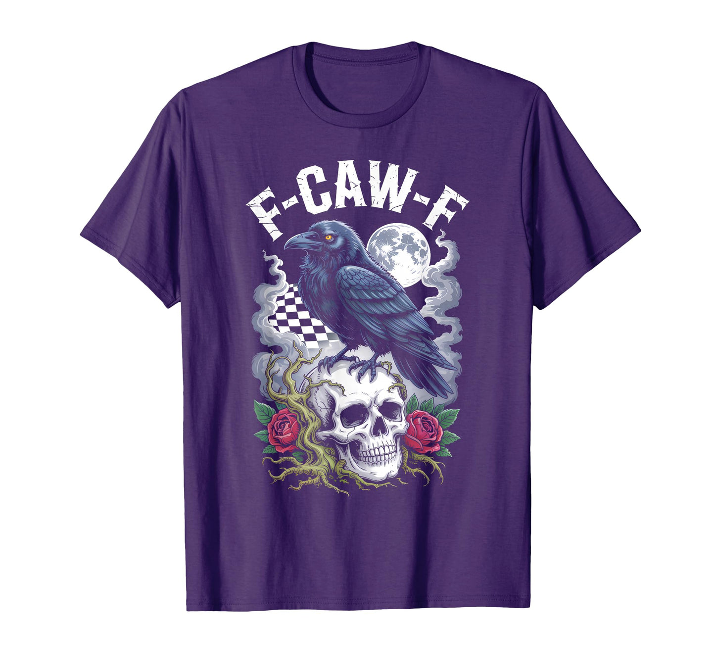 Funny F-Caw-F Black Crow Sound Meme Humor T-Shirt