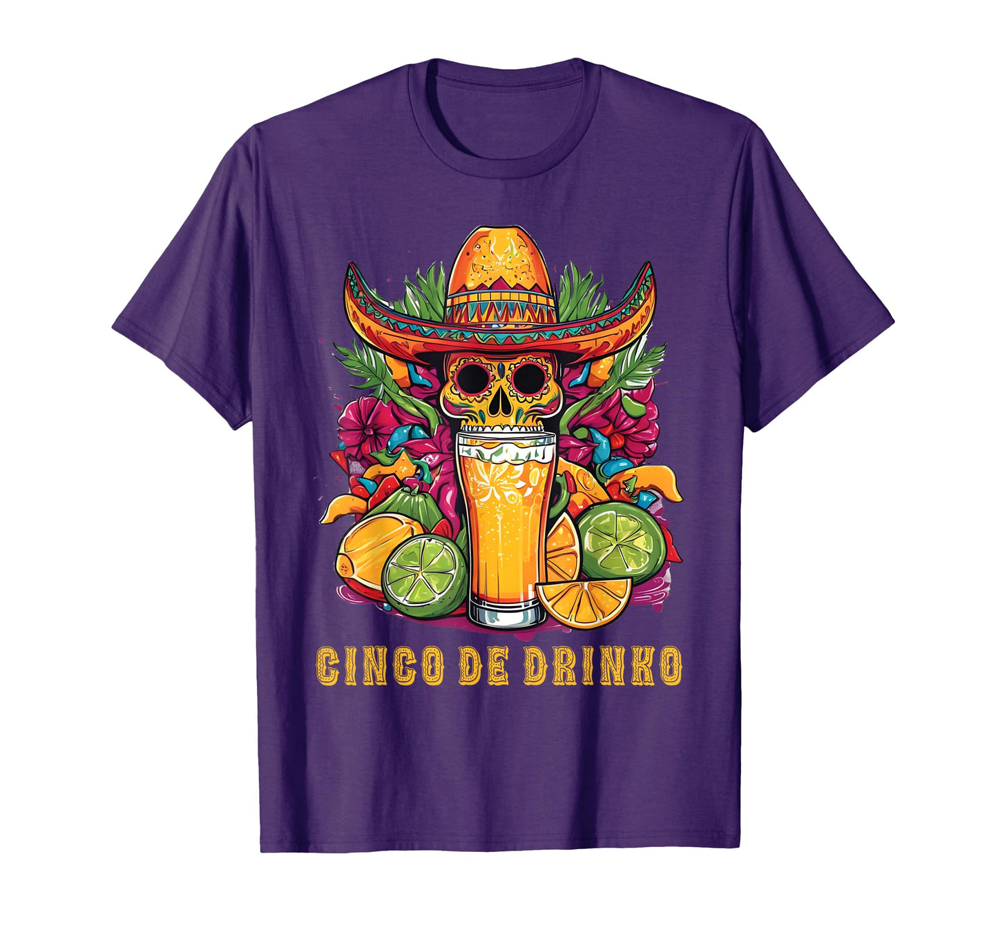 Cinco De Drinko Funny Cinco De Mayo Party Drinking Mexican T-Shirt