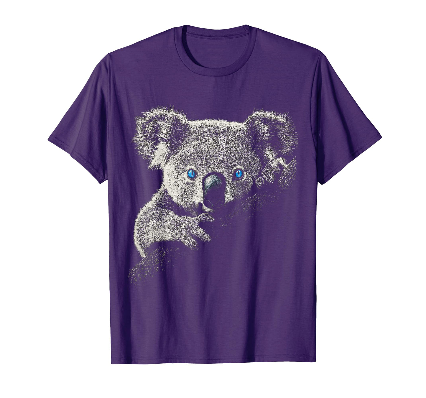 Koala Cute Face Print Animal Lover Motif Blue Eyes Art Koala T-Shirt