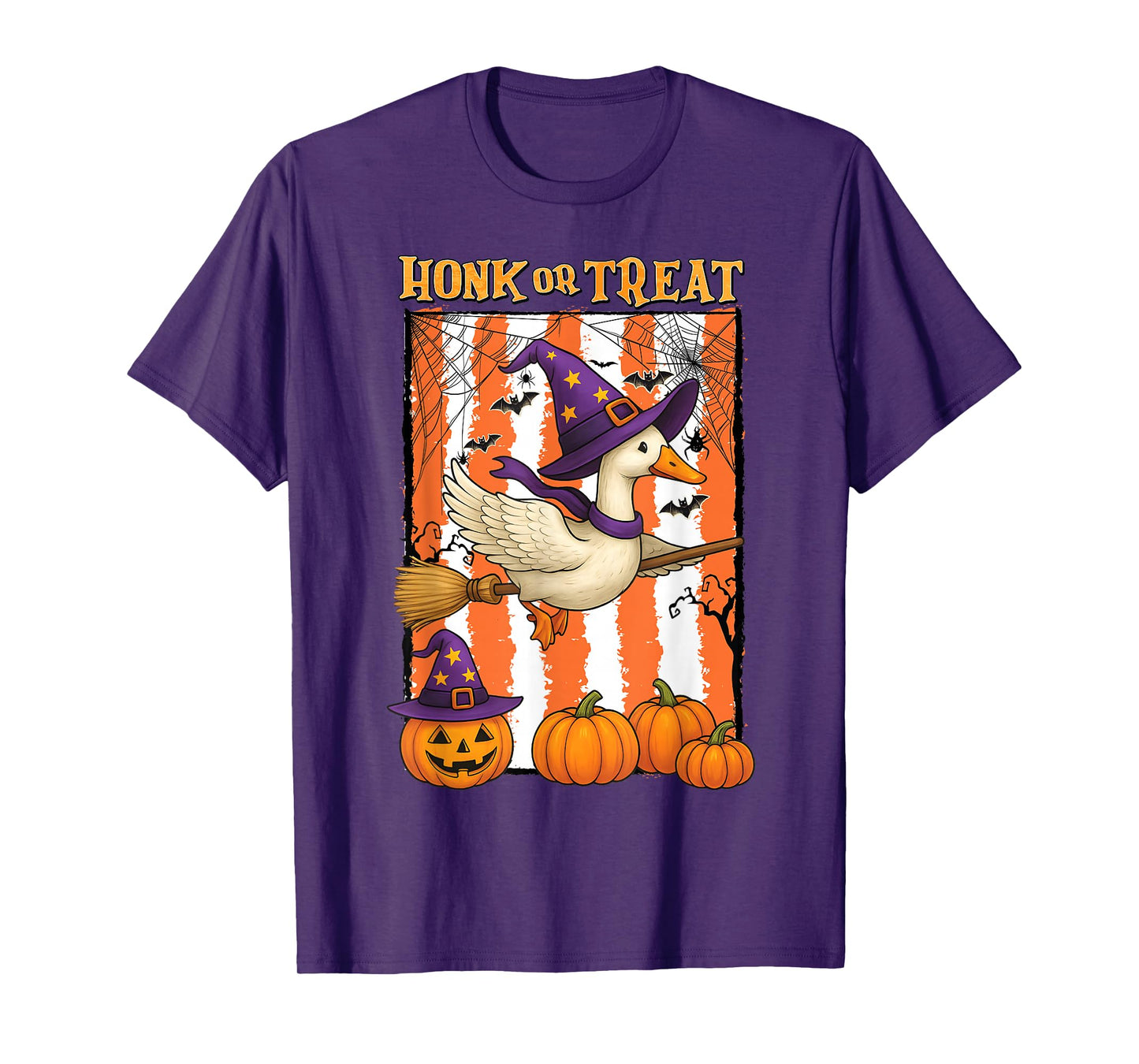 Honk Or Treat Funny Spooky Goose Halloween Costume Kids Boys T-Shirt