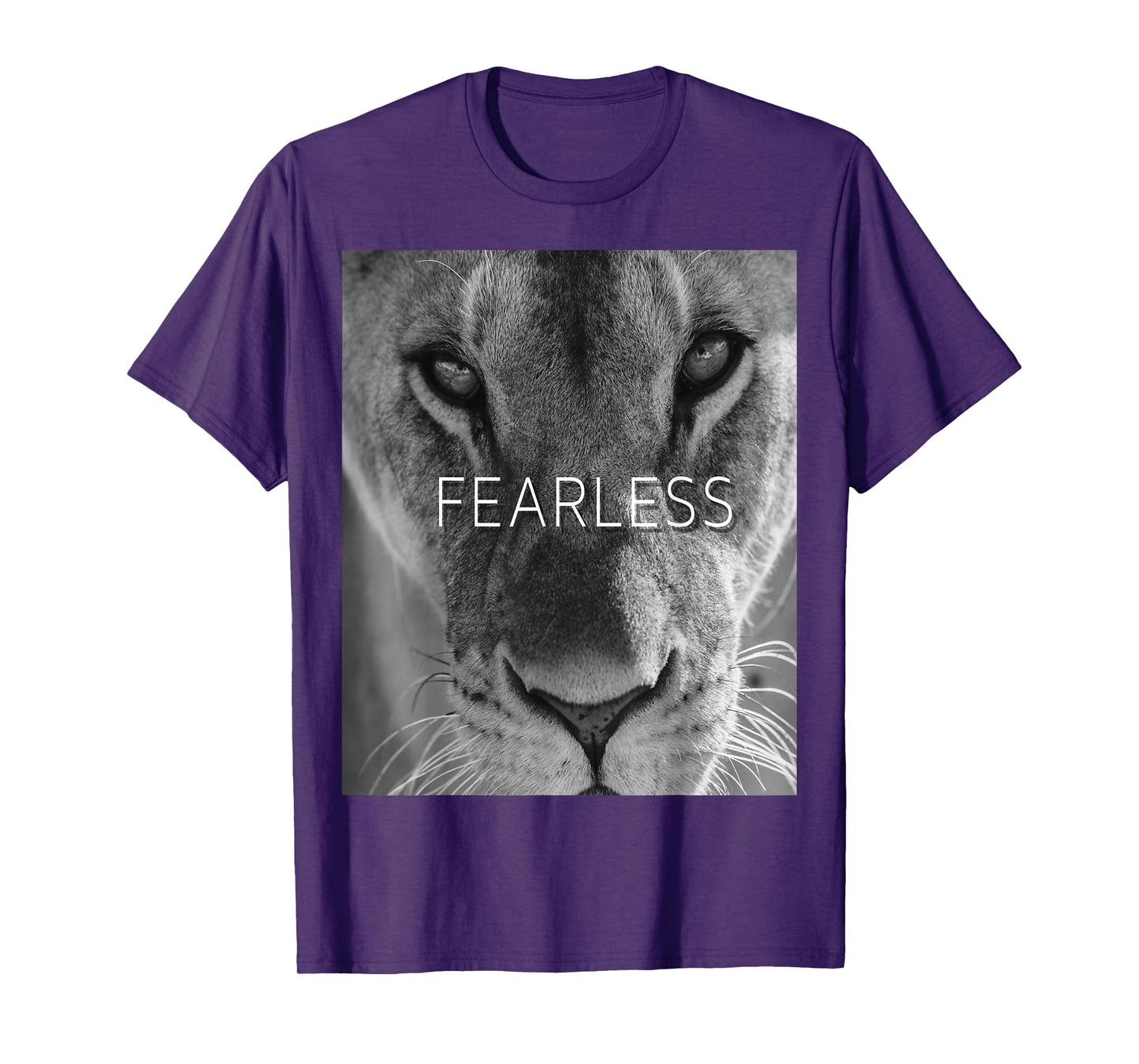 FEARLESS Female Lion Lioness t shirt for men, women and kids T-Shirt