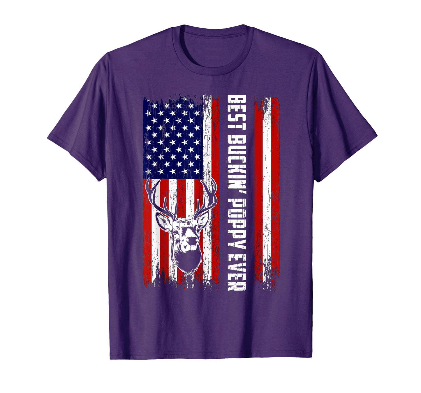 Best Buckin Poppy Ever Shirt Deer Hunters Bucking Father T-Shirt