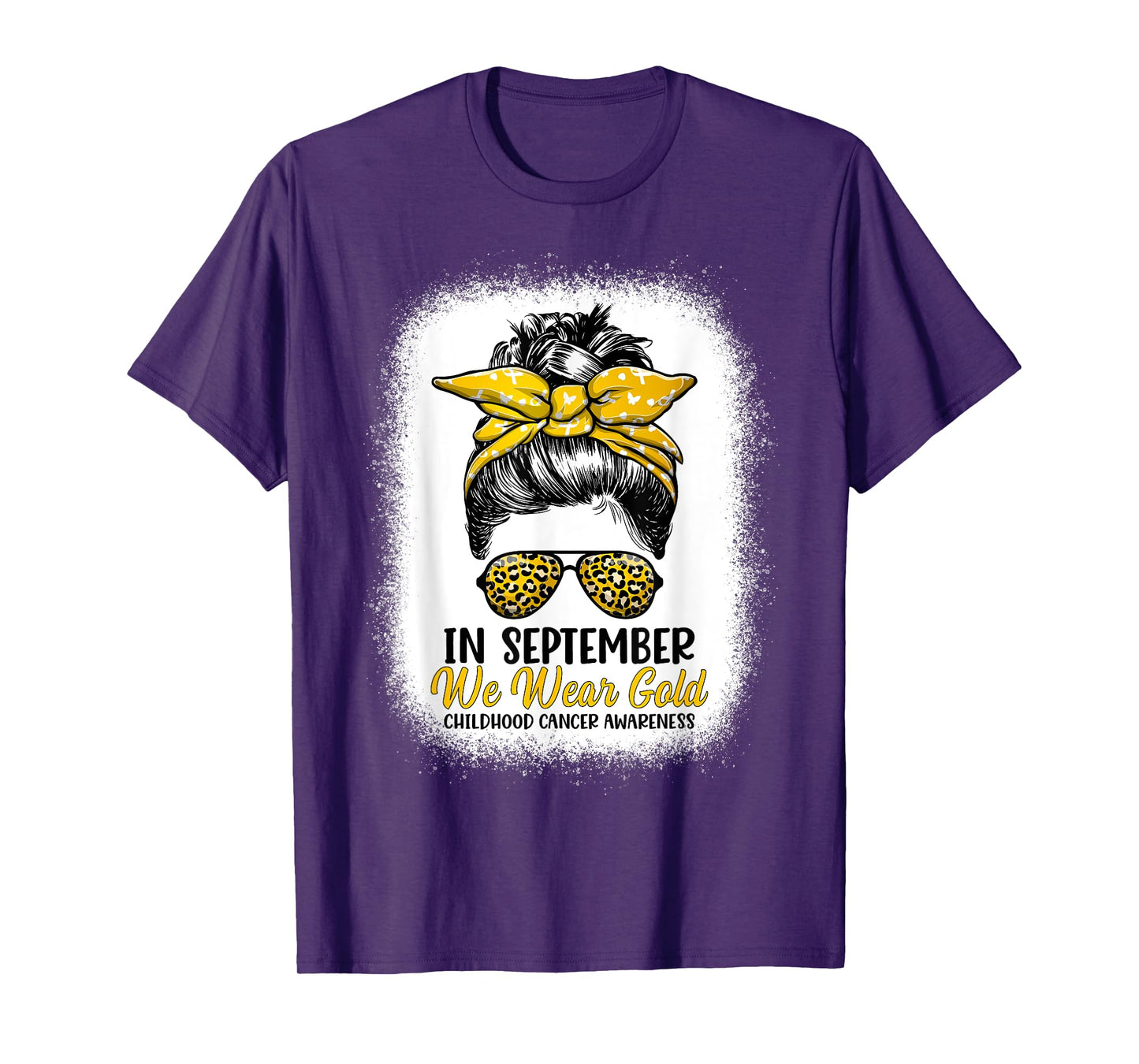 In September We Wear Gold - Childhood Cancer Awareness Month T-Shirt