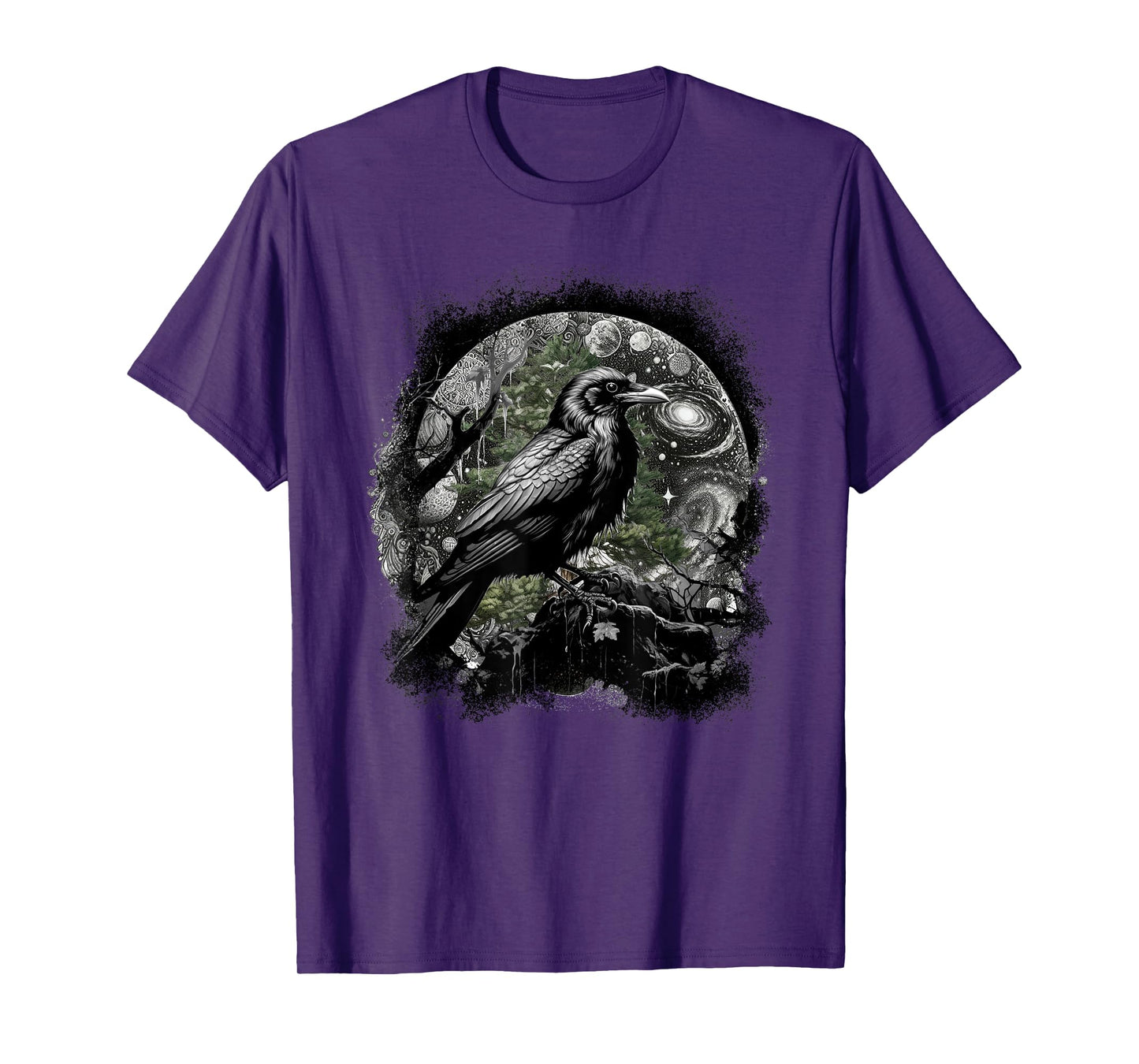 Mystically Occult Raven Birds Ravens Crows Forest Animals Crow T-Shirt