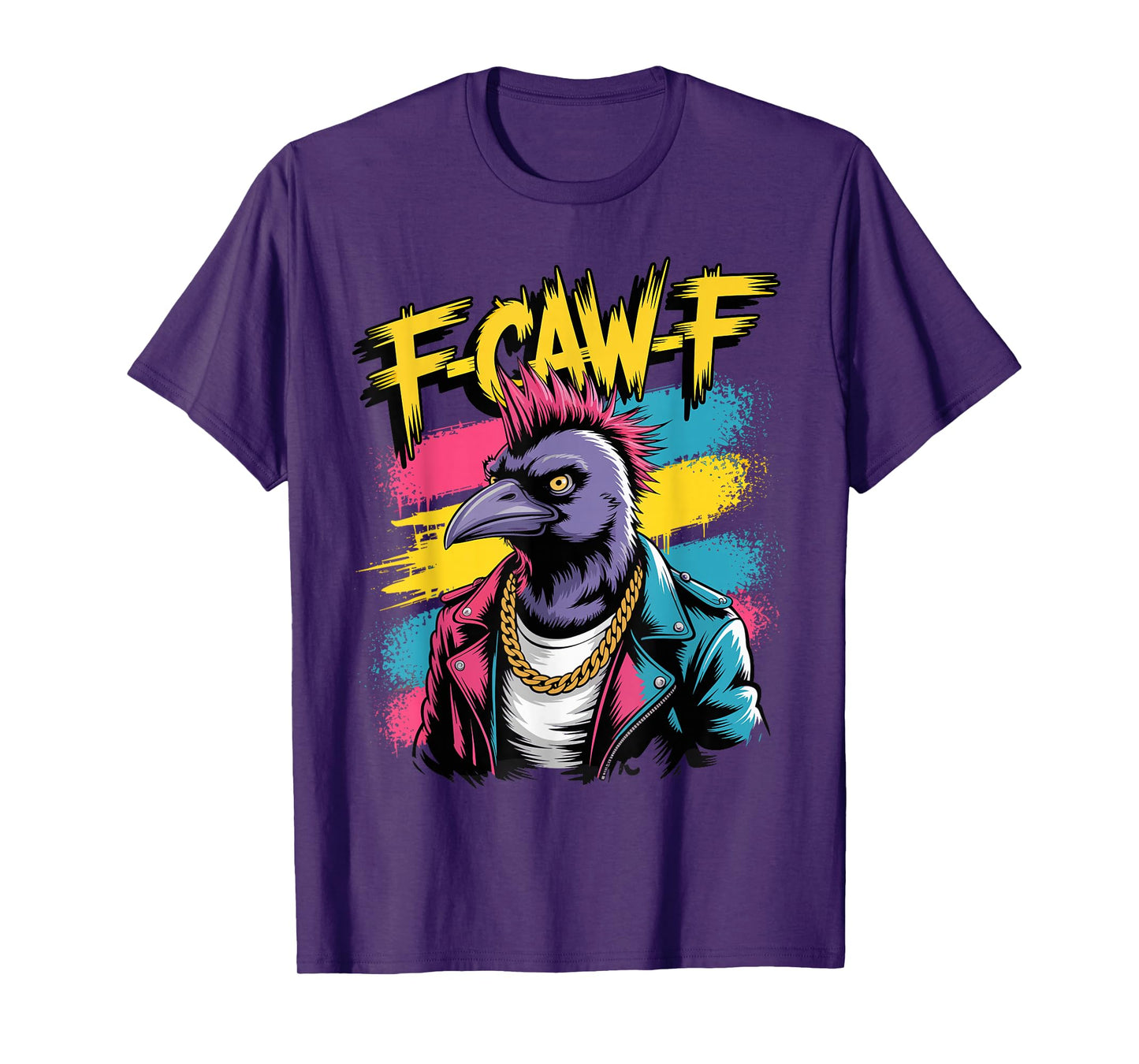 Funny F-Caw-F Crow Punk Humor FCAWF Crow Meme T-Shirt