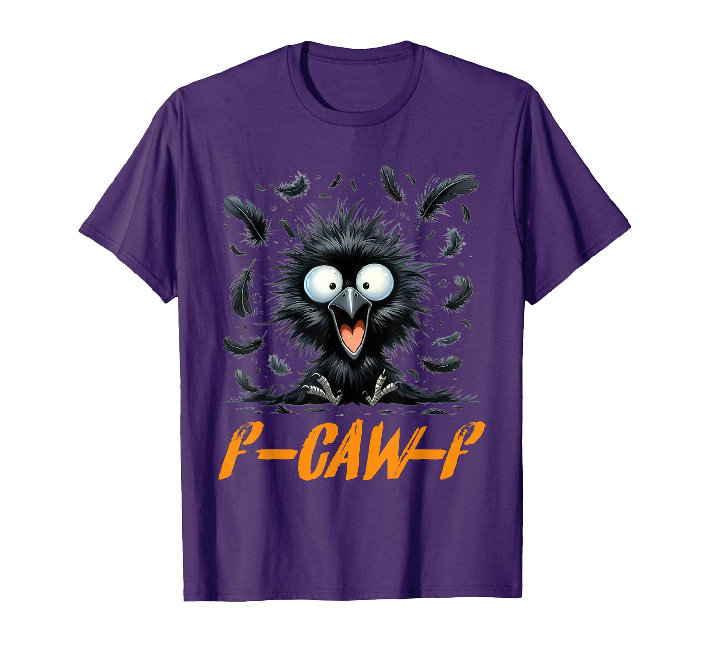 Funny f caw f Crow Women Men, Gothic Halloween Raven Meme T-Shirt