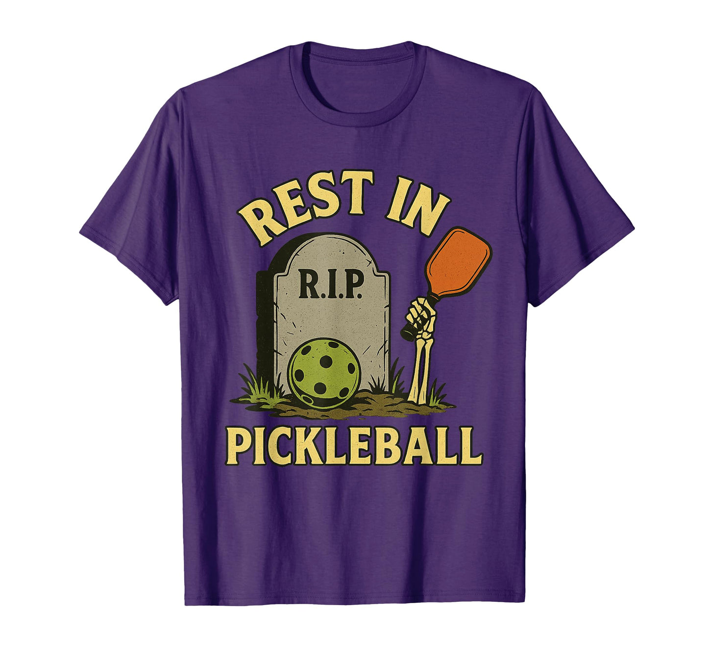 Skeleton Pickleball Shirt Rest in Pickleball Tee T-Shirt