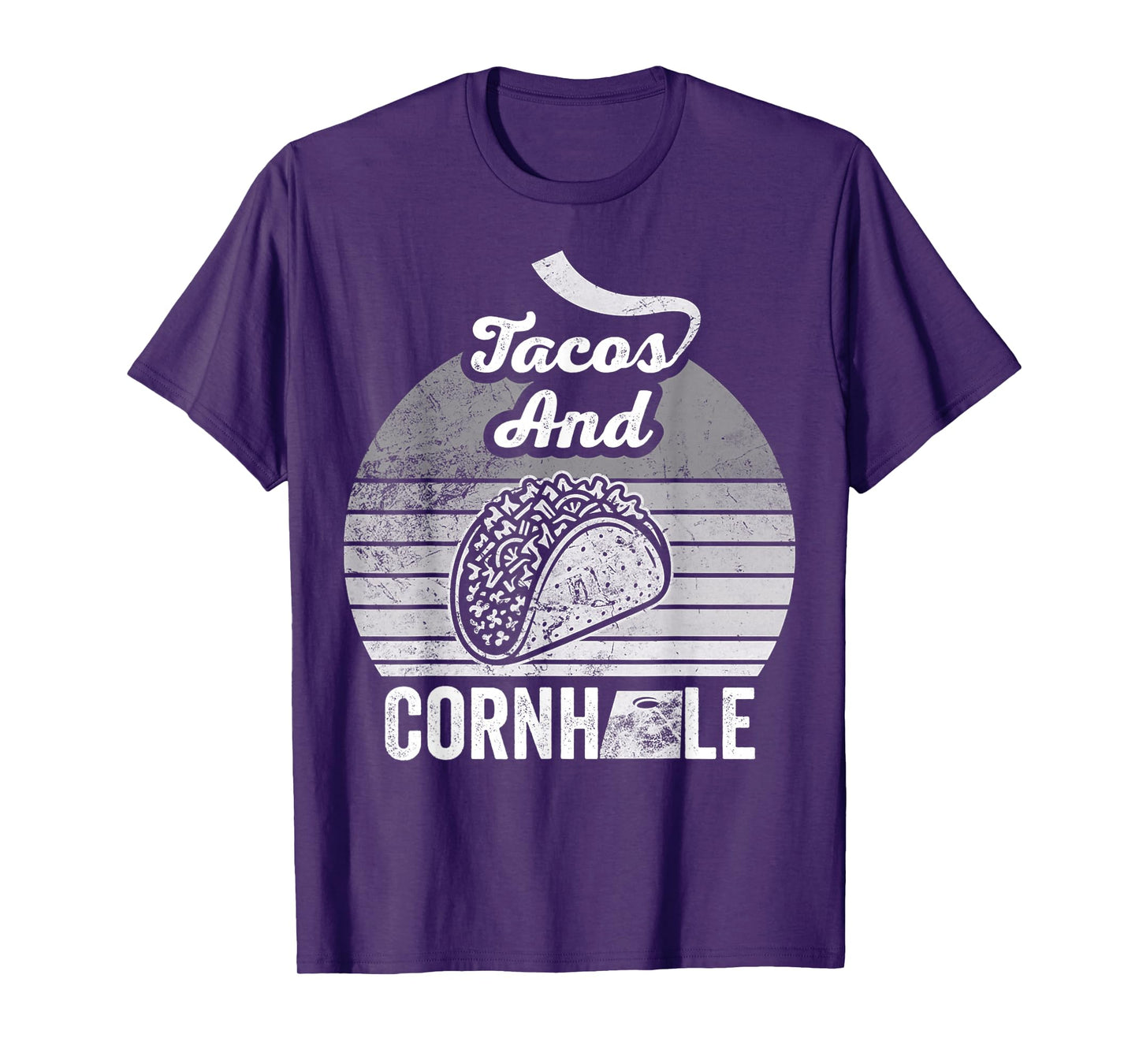 Tacos and Cornhole Lovers Playful Vibes T-Shirt