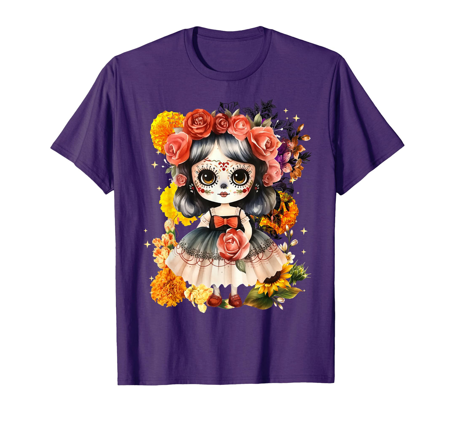 Dia De Los Muertos Muñeca Lele Doll María Halloween Mexico T-Shirt