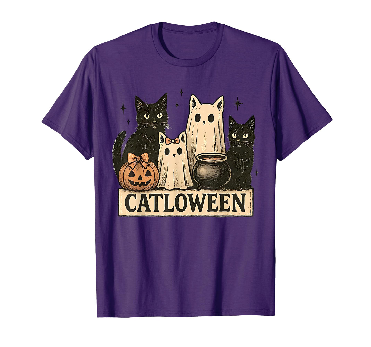 Ghost Cat Shirt, Cat Halloween Shirt,Halloween Ghost T-Shirt