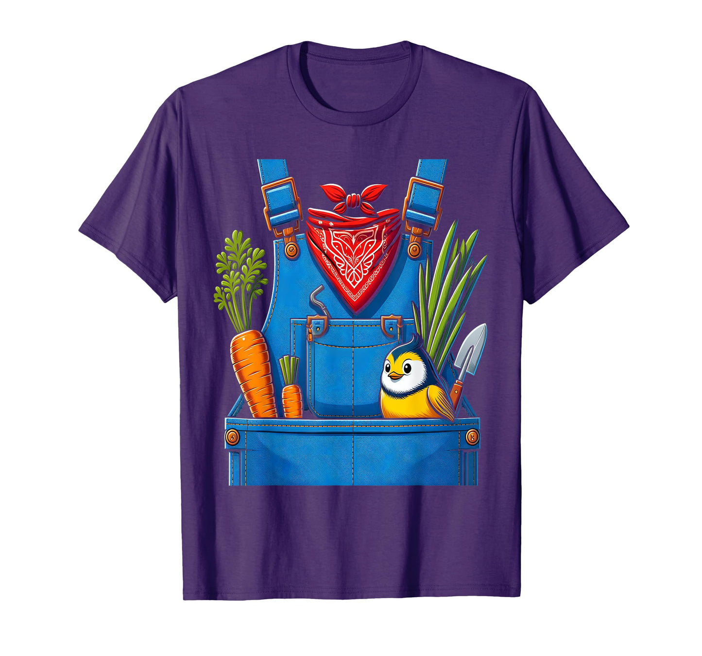 Funny Farmer Costume Halloween Simple Cute Farm Women Men T-Shirt