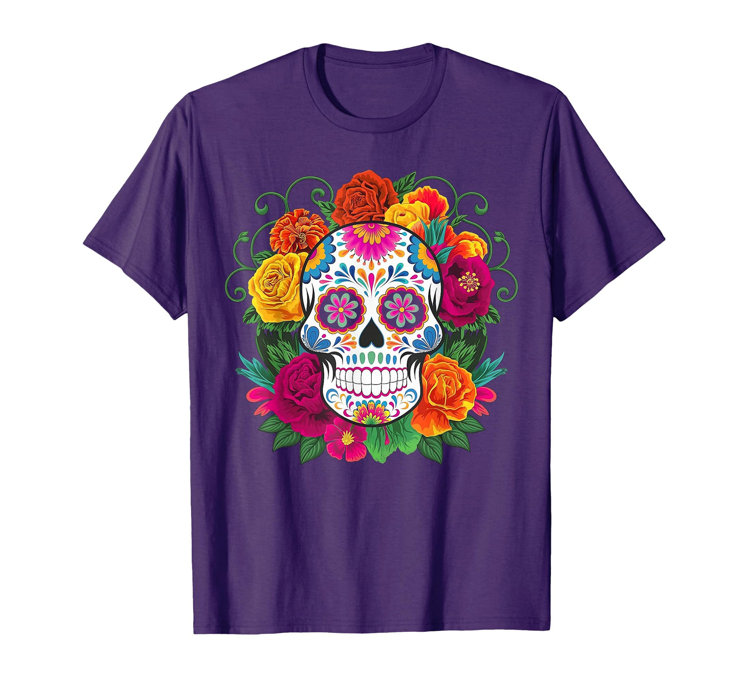 Dia De Los Muertos Costume Day of The Dead Sugar Skull T-Shirt