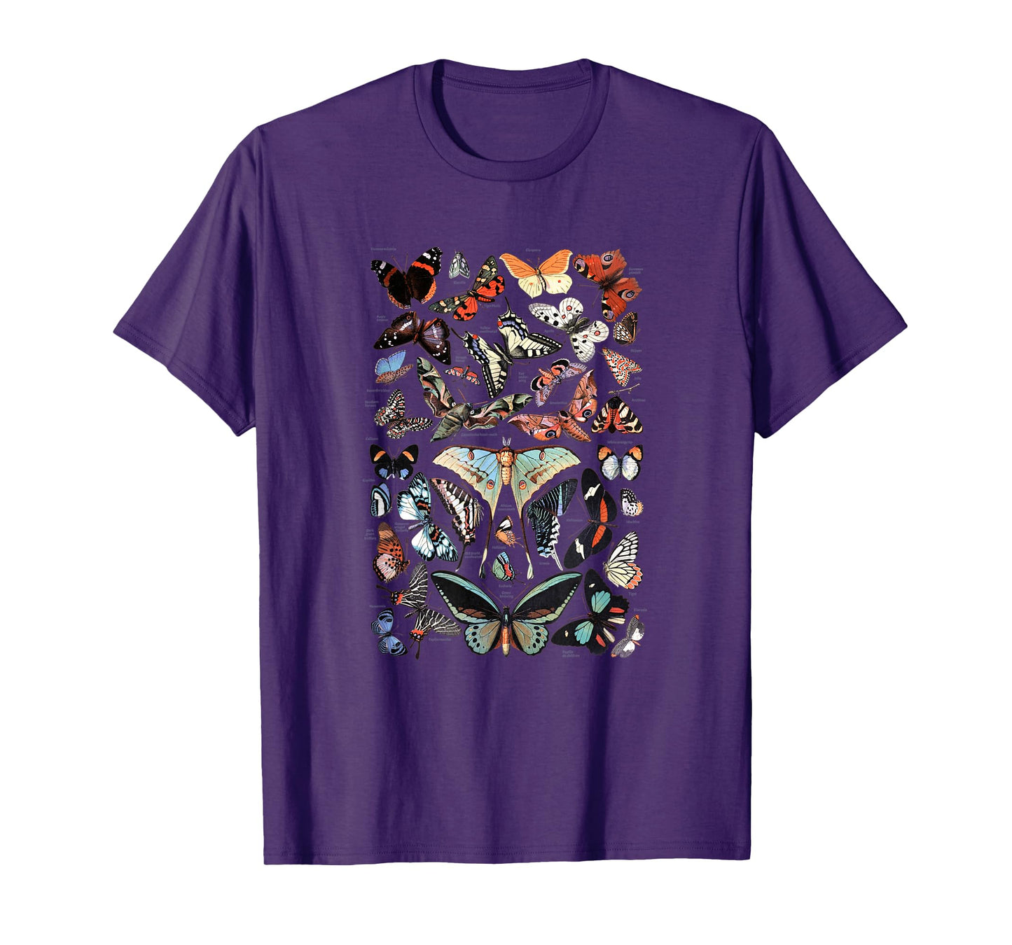 Vintage Butterflies - Butterfly Collection English Names T-Shirt