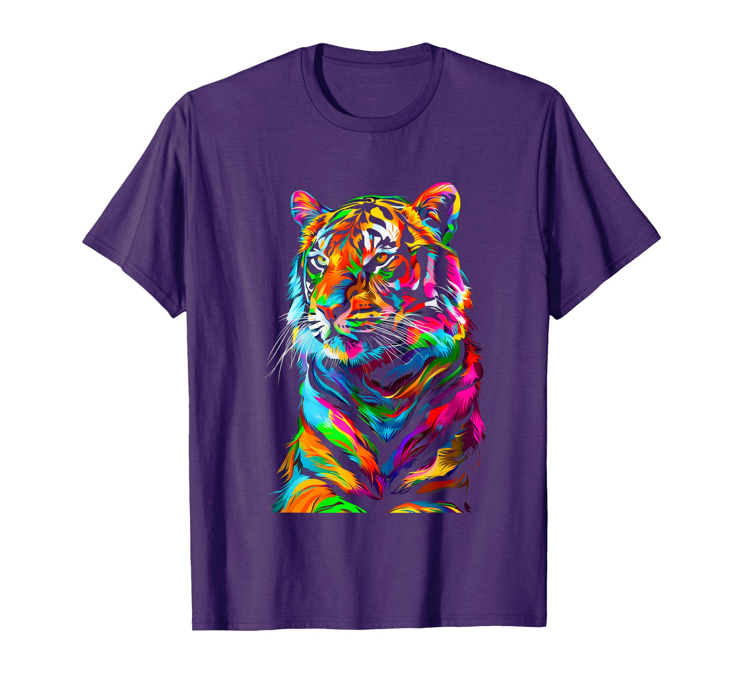Colorful Tiger, Spirit Animal, Graphic Design, Rainbow Tiger T-Shirt