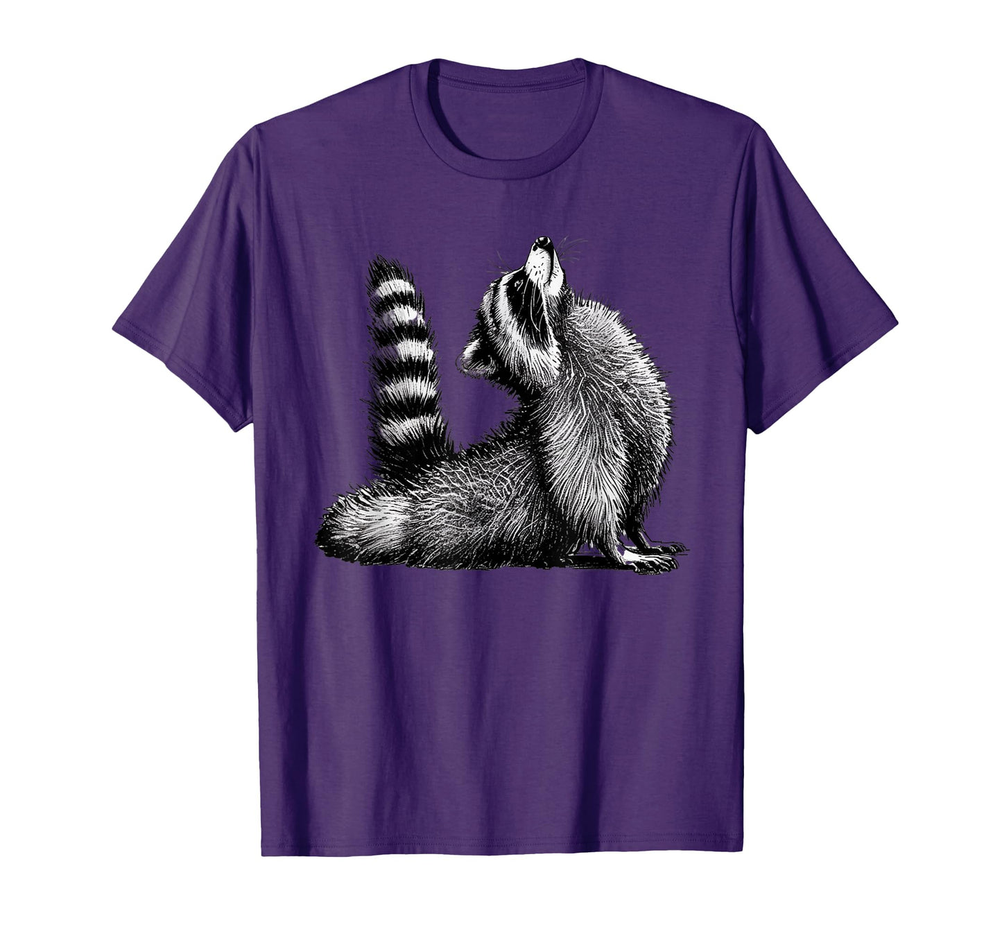 Funny Raccoon Yoga Relaxed Nature Wildlife Animal Lovers T-Shirt