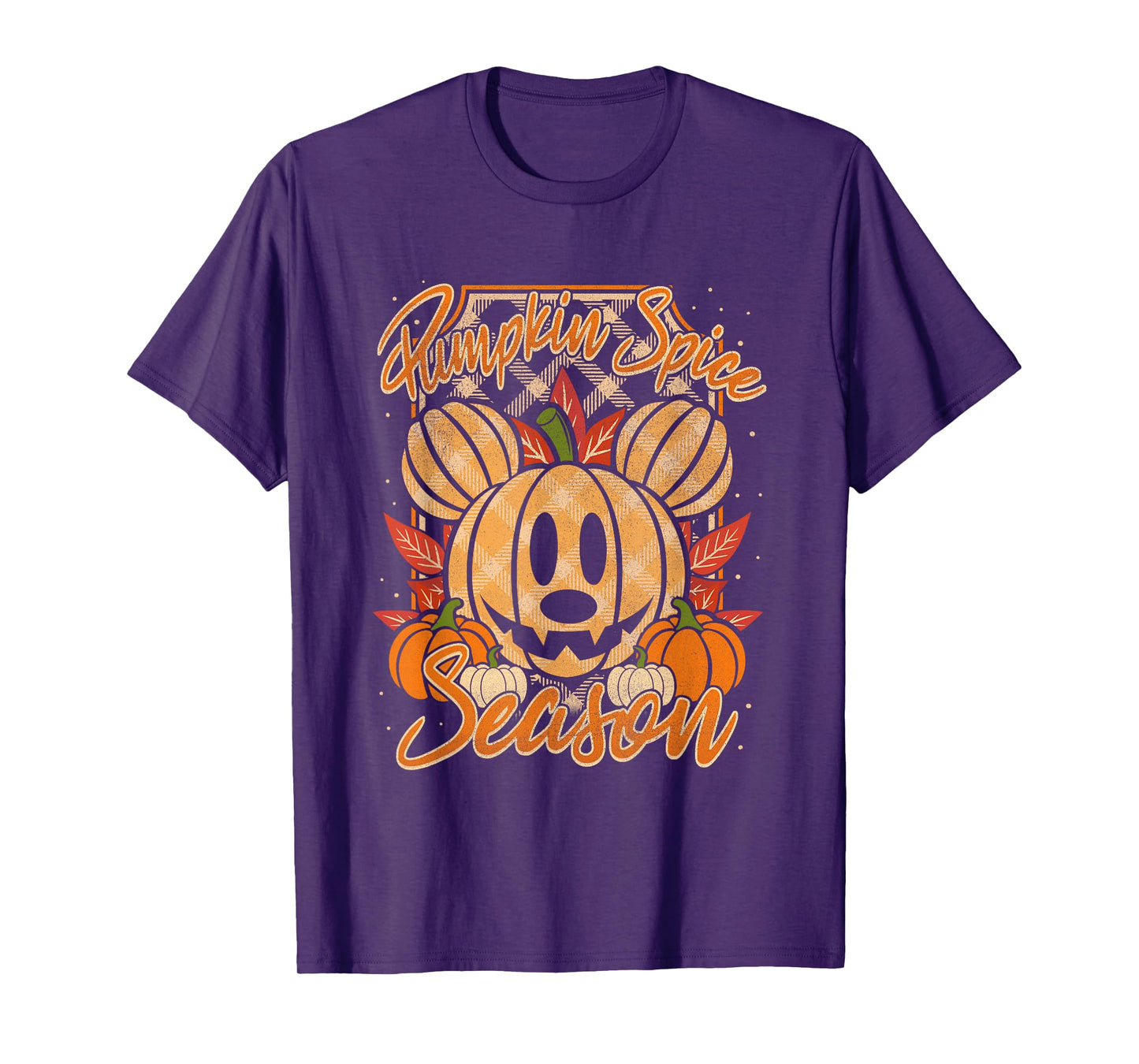Disney Mickey And Friends Halloween Pumpkin Spice Chest Logo T-Shirt