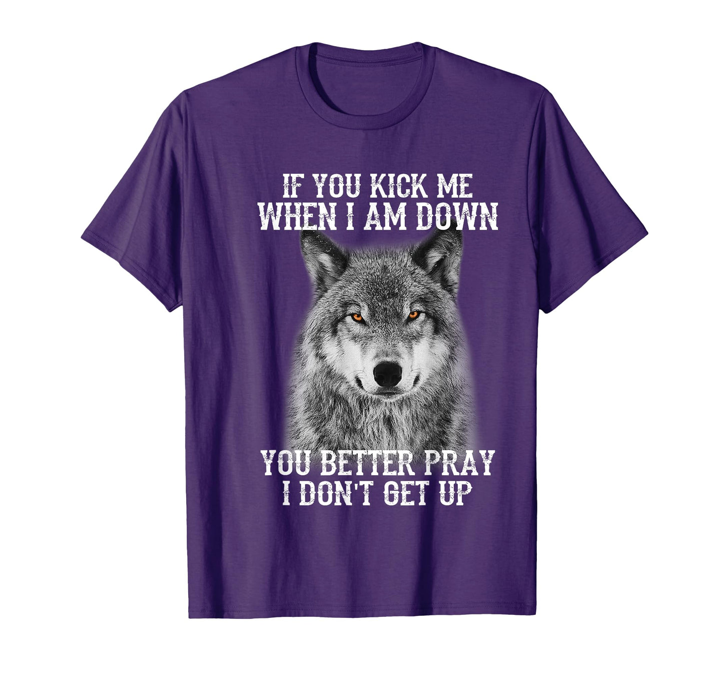 If you kick me when Iam Down you better pray I don't get up T-Shirt
