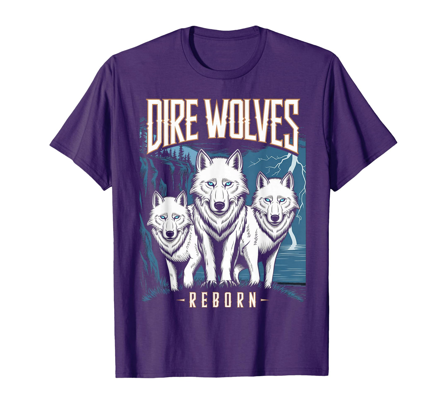 Dire Wolves Reborn Dire Wolf White Wolf Animal Dire Wolf T-Shirt