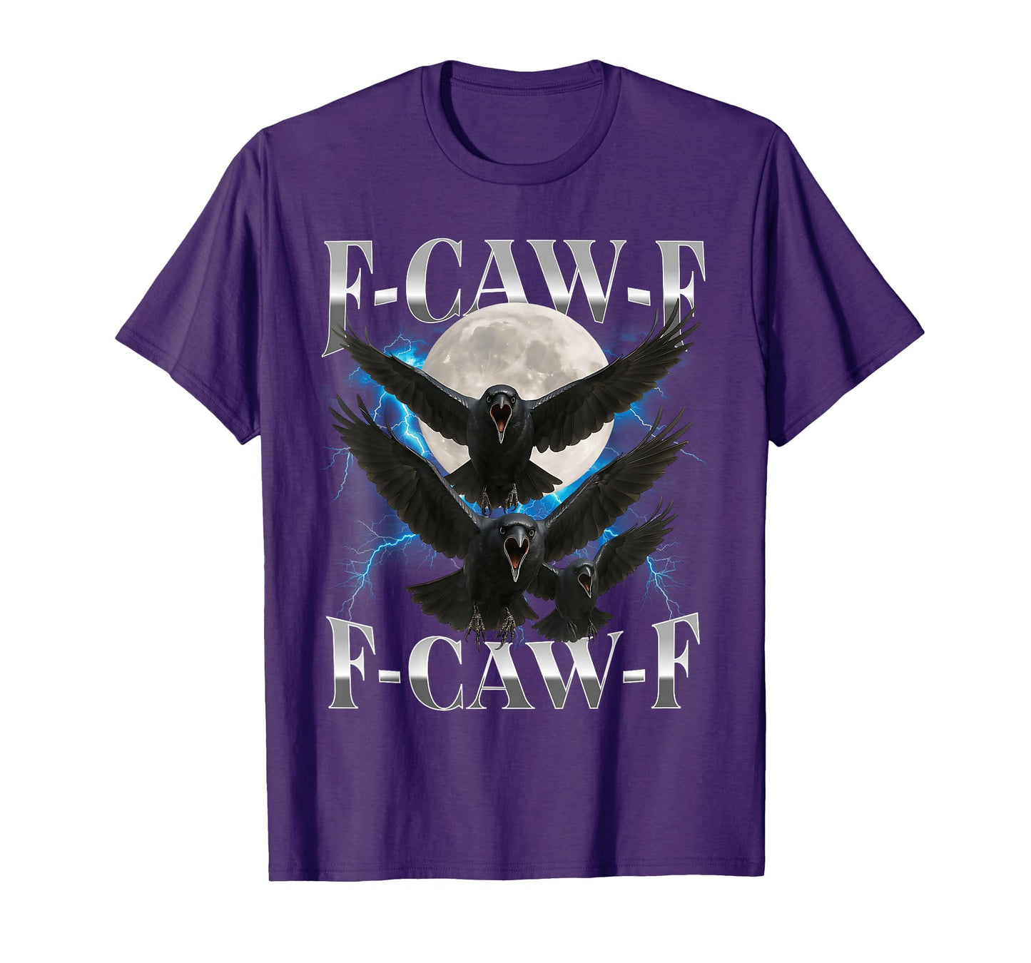 F-Caw-F Funny Crow Funny Adult Humor Gothic f caw f T-Shirt