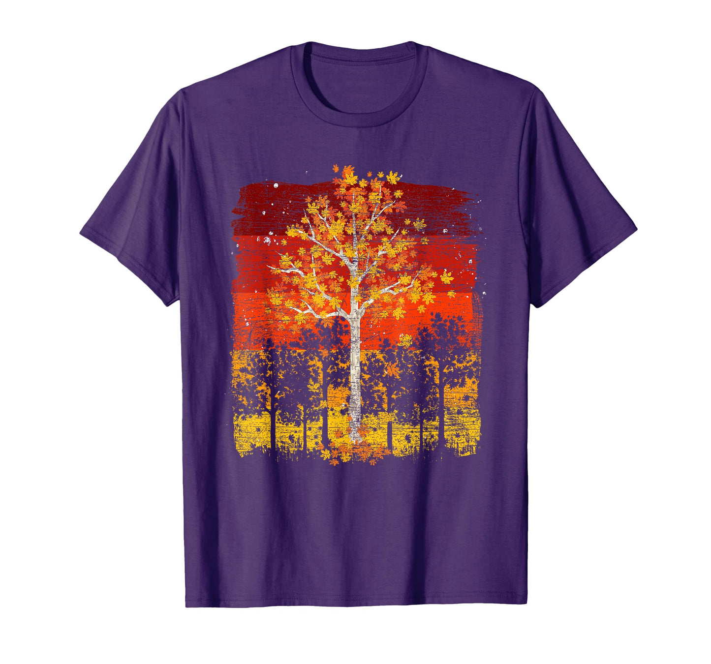 Fall Landscape Thanksgiving Autumn Leaves Forest Fall T-Shirt