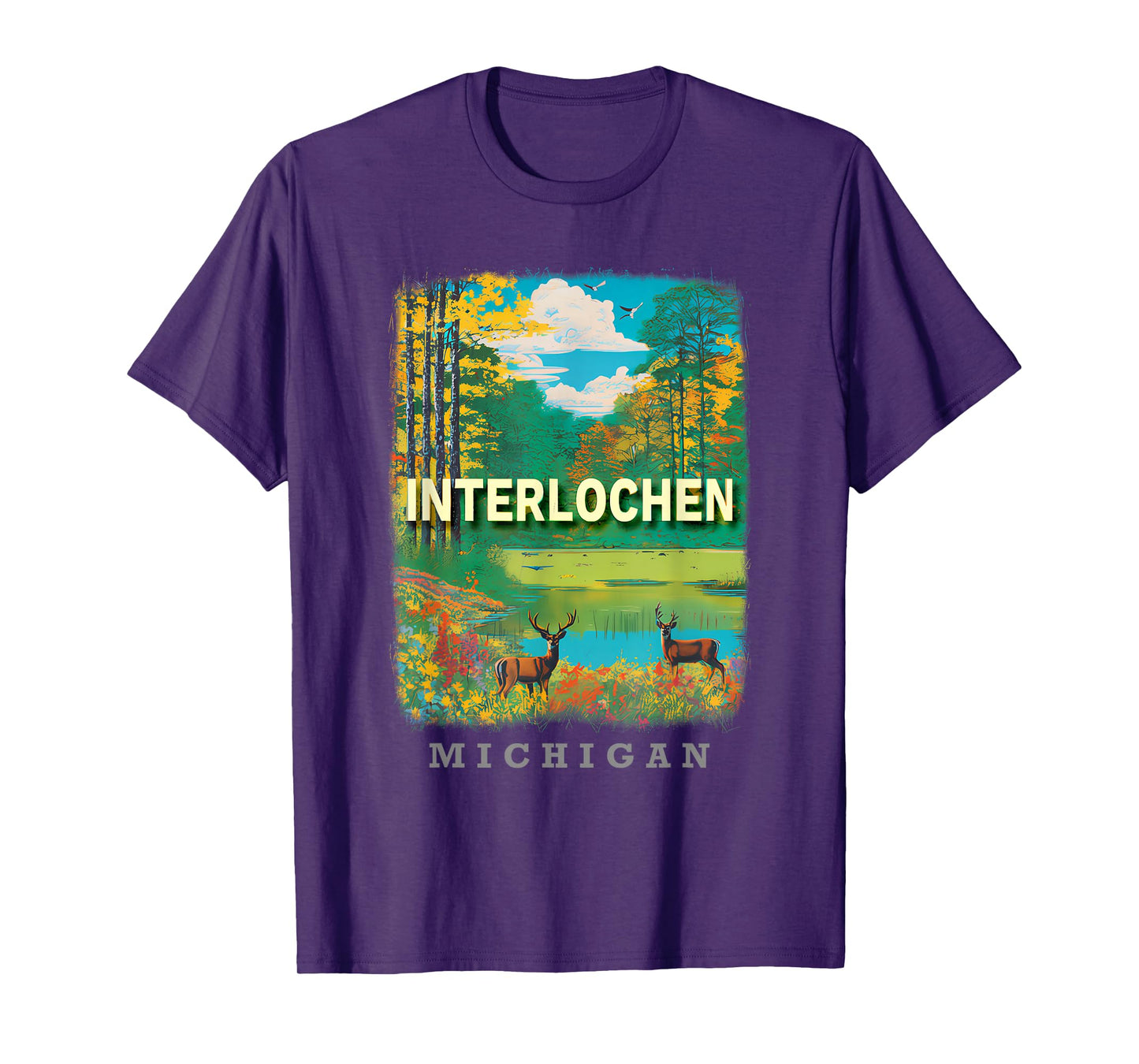 Interlochen Michigan MI Nature's Symphony SD284 T-Shirt