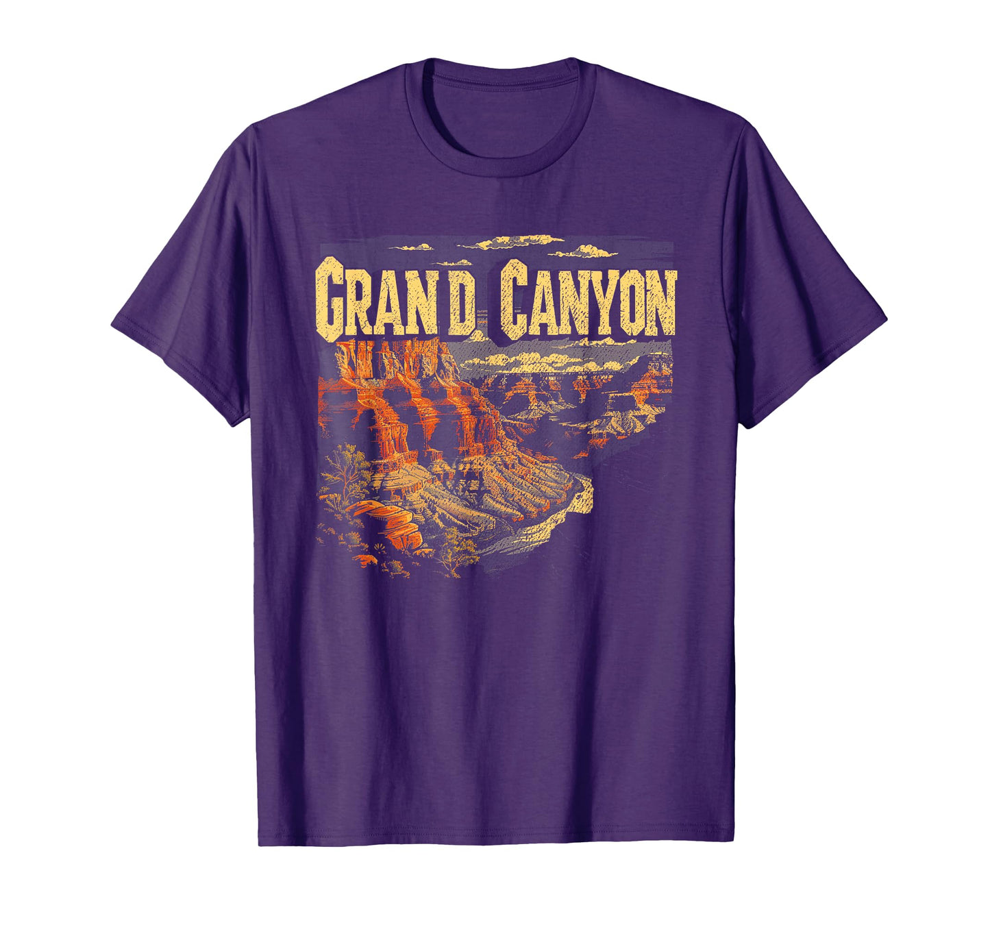 Grand Canyon - US National Park Vintage Men Women Kids Retro T-Shirt