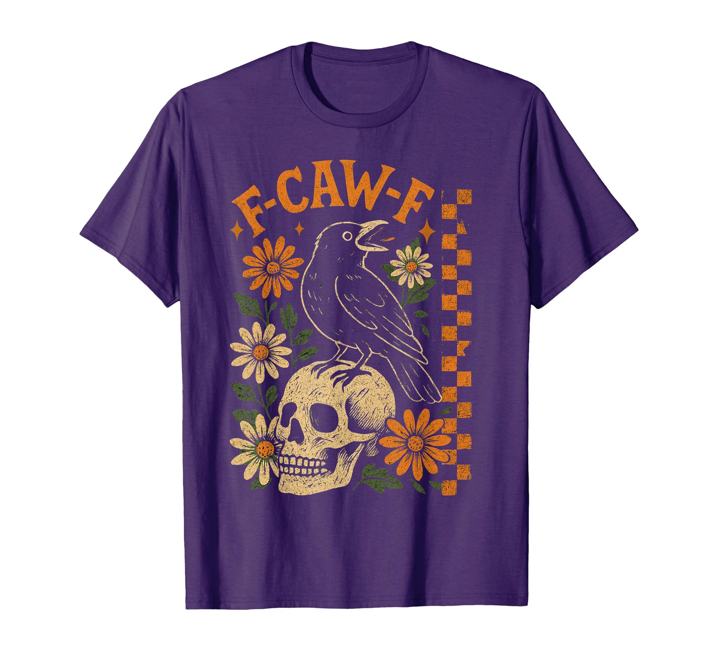 Funny F Caw F Sarcastic Cool Wear Trend Game Day T-Shirt