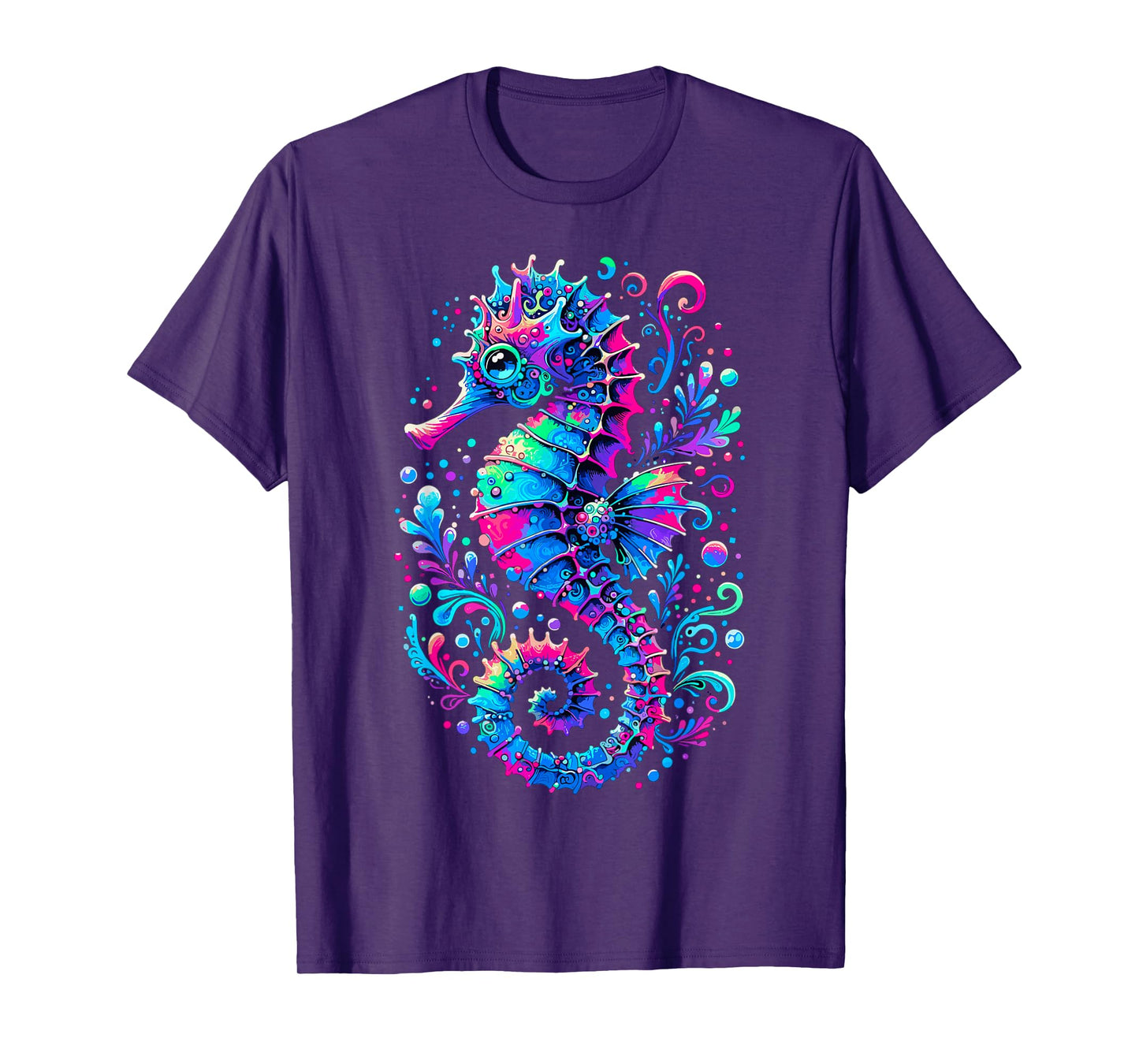 Seahorse Ocean Animal Colorful Underwater Seahorse T-Shirt