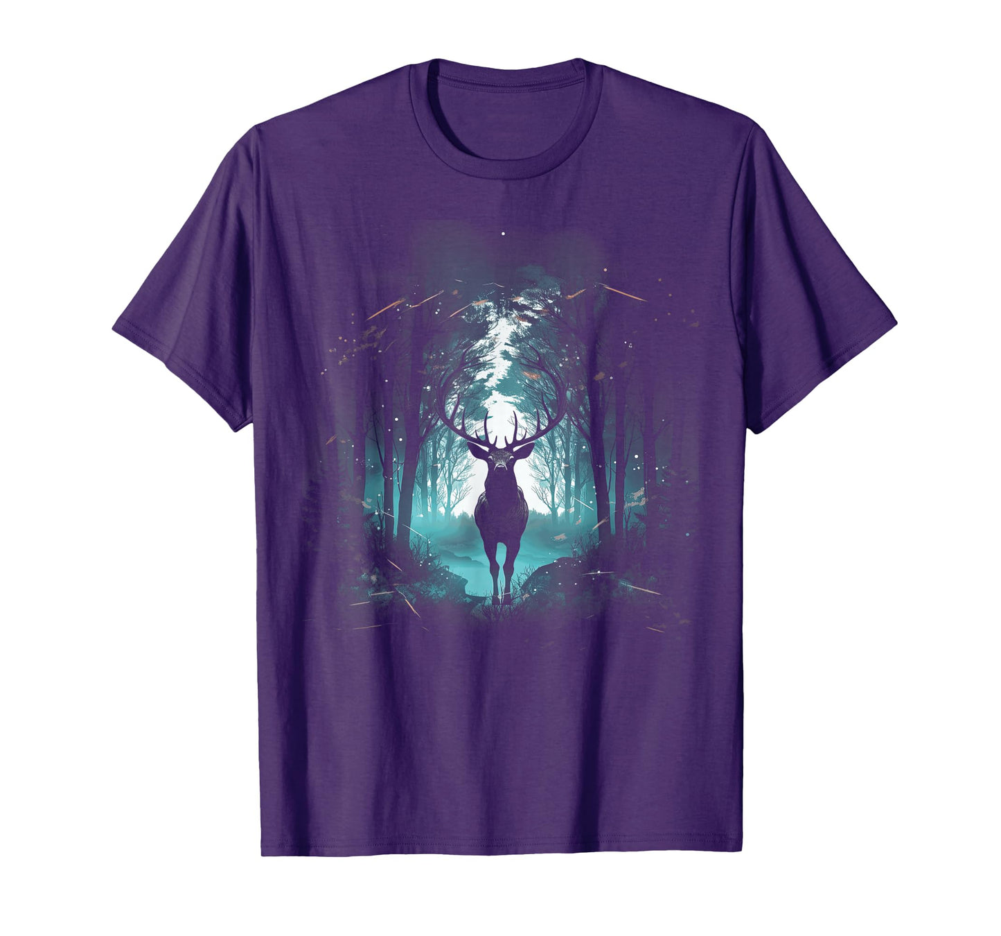 Forest Deer Wildlife Animal Illustration T-Shirt