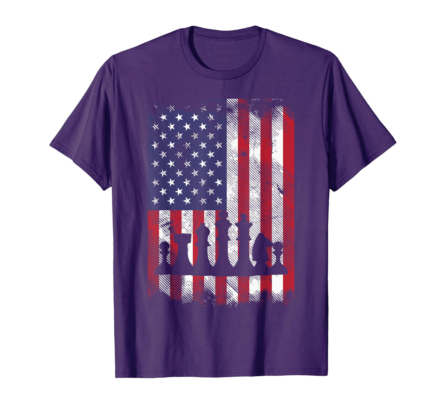 American Flag Chess Vintage Patriotic Men Women Youth Kids T-Shirt